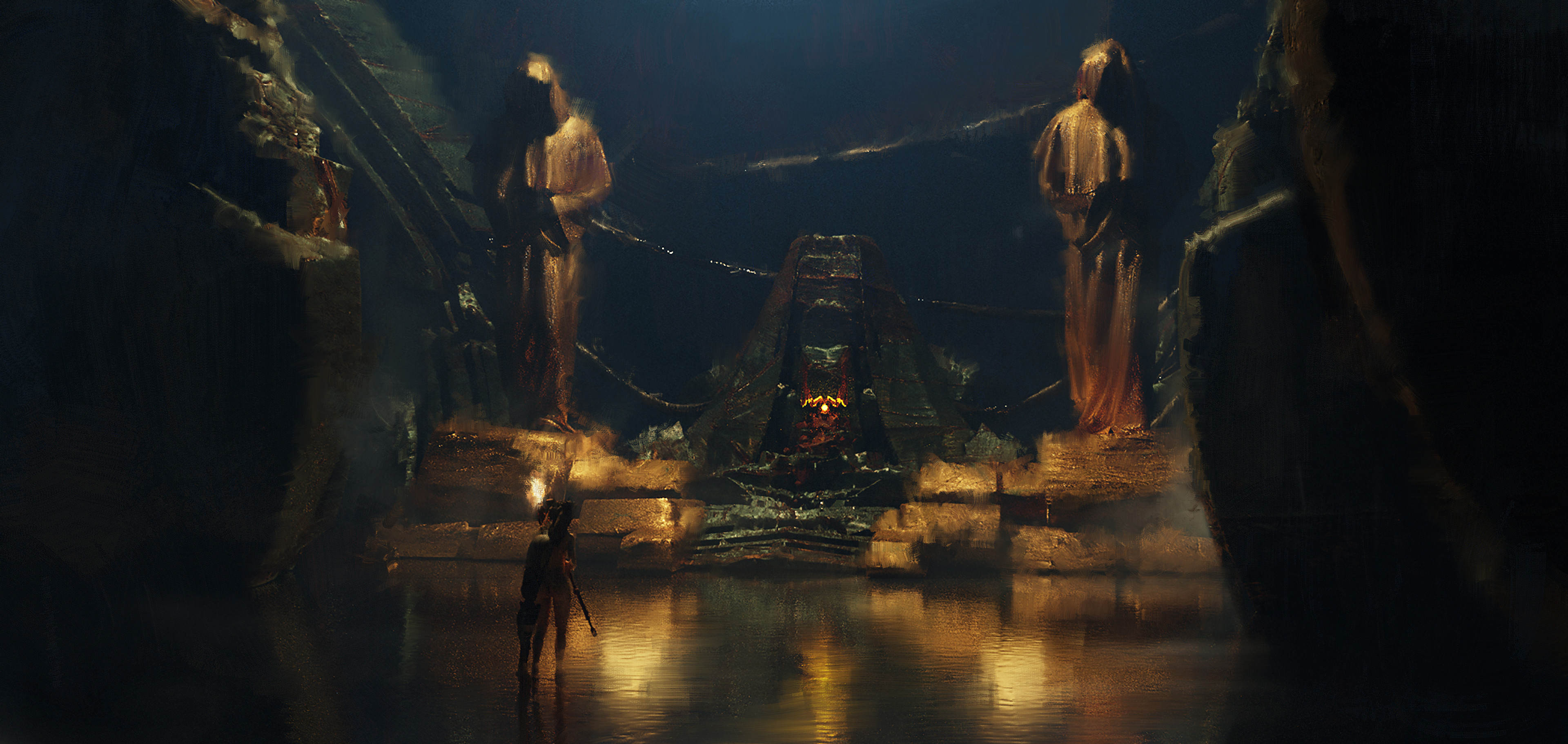 ArtStation Digital Art Illustration David Ok Concept Art Fantasy Art Altar 3840x1823