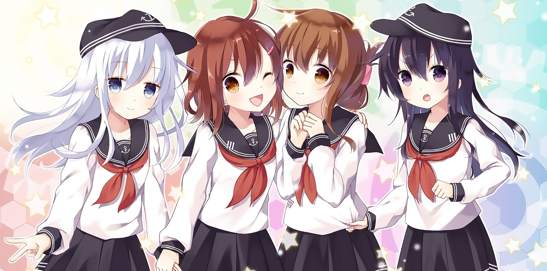 Akatsuki Kancolle Hibiki Kancolle Ikazuchi Kancolle Inazuma Kancolle 2178x1080