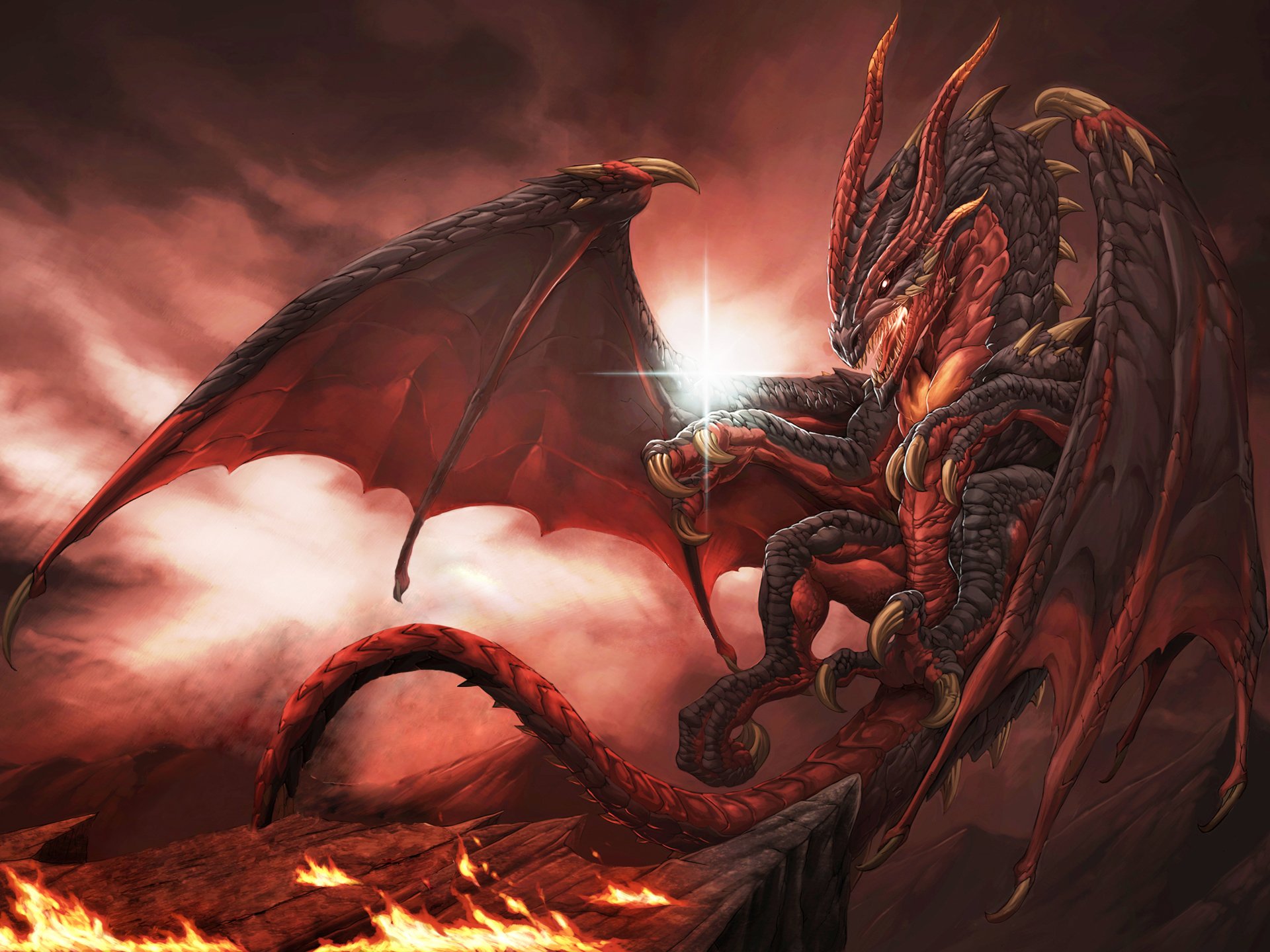 Artwork Fantasy Art Dragon Creature 1920x1440