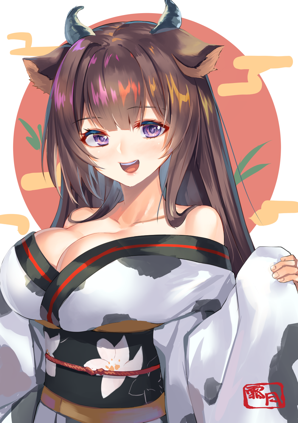 Anime Anime Girls Digital Art Artwork 2D Portrait Display Vertical Smiling Bare Shoulders Japanese C 1000x1417