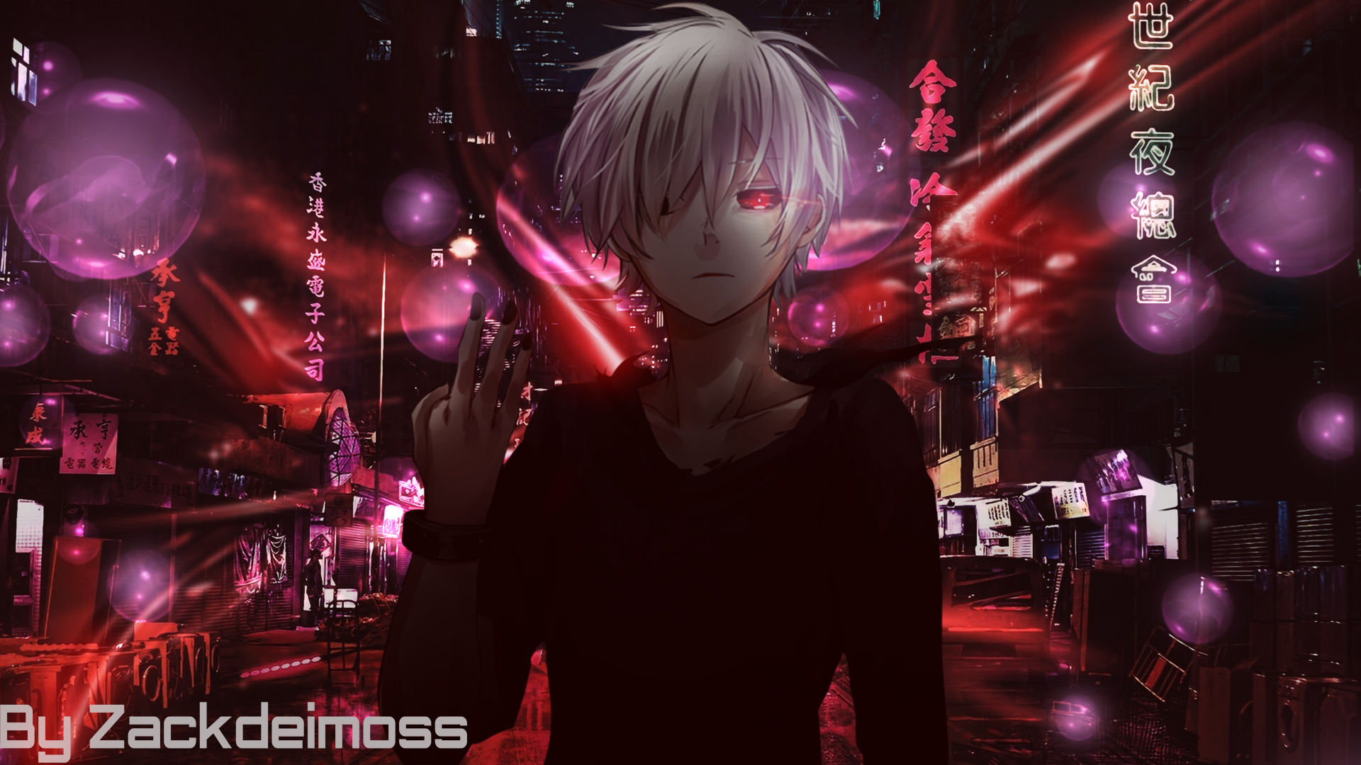 Anime Tokyo Ghoul Red Eyes 1920x1080