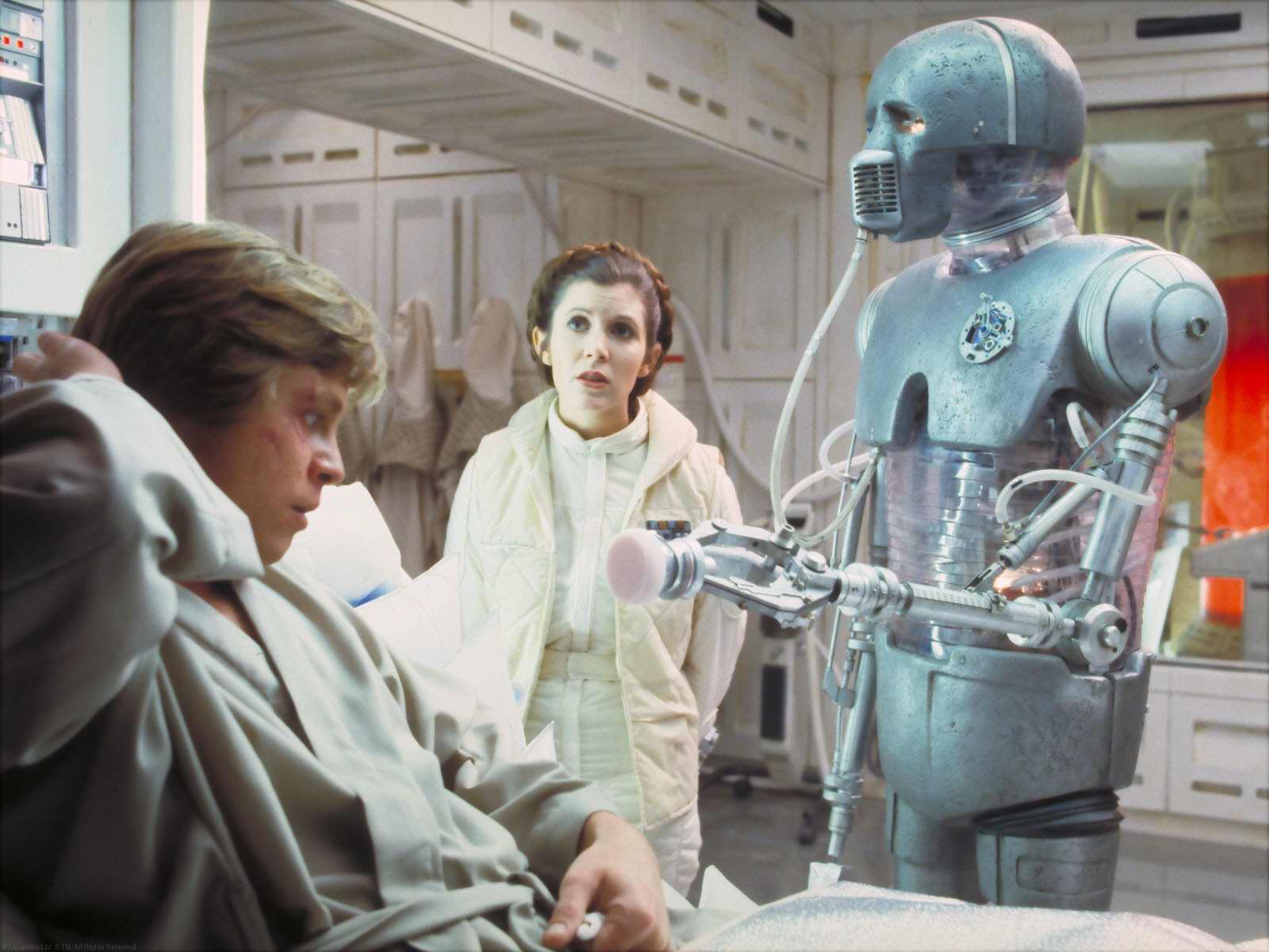 2 1b Surgical Droid Carrie Fisher Leia Organa Luke Skywalker Mark Hamill Princess Leia 1600x1200