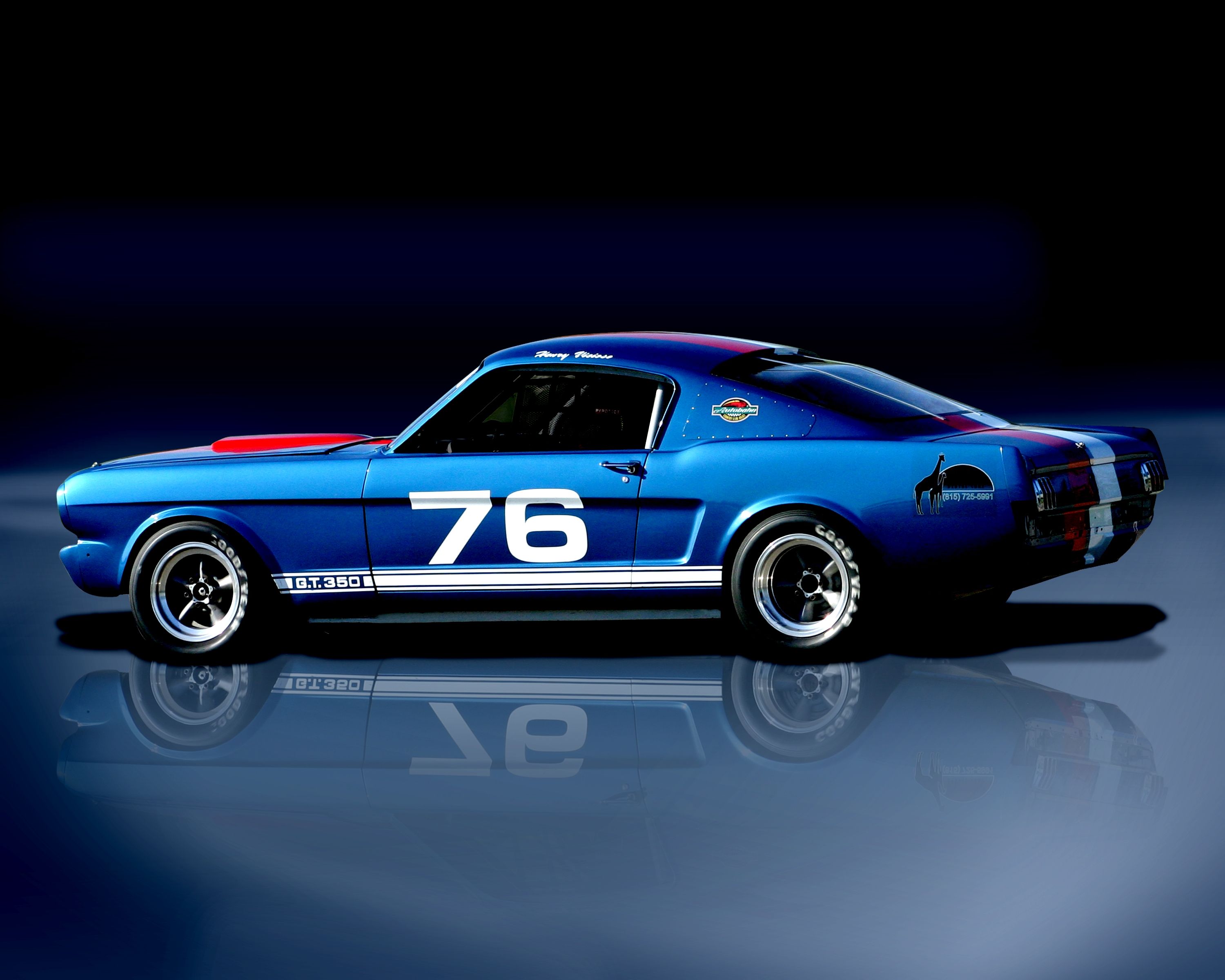 Blue Car Car Fastback Ford Shelby Gt350 Muscle Car Race Car 3000x2400