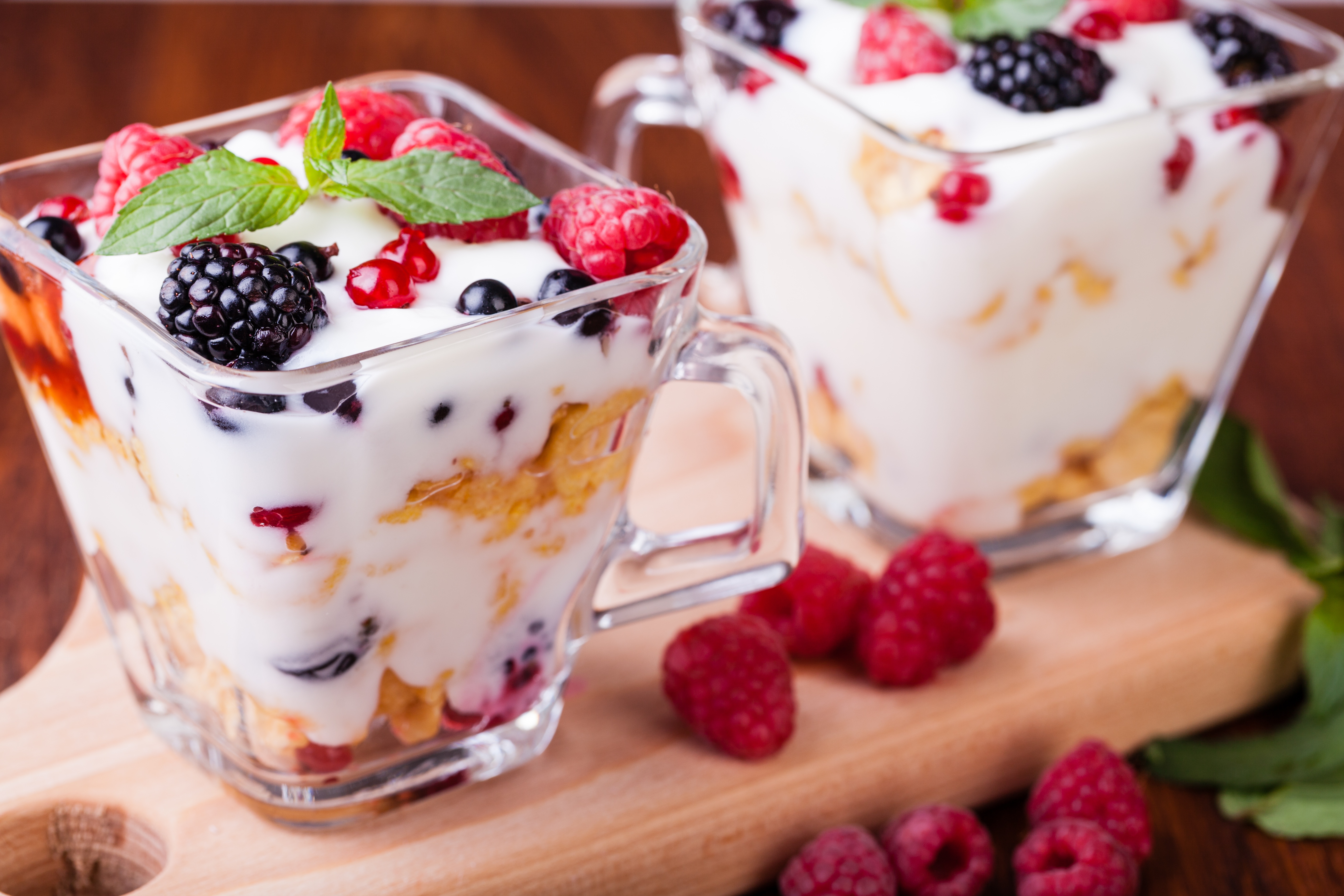 Berry Dessert Raspberry Yogurt 5616x3744