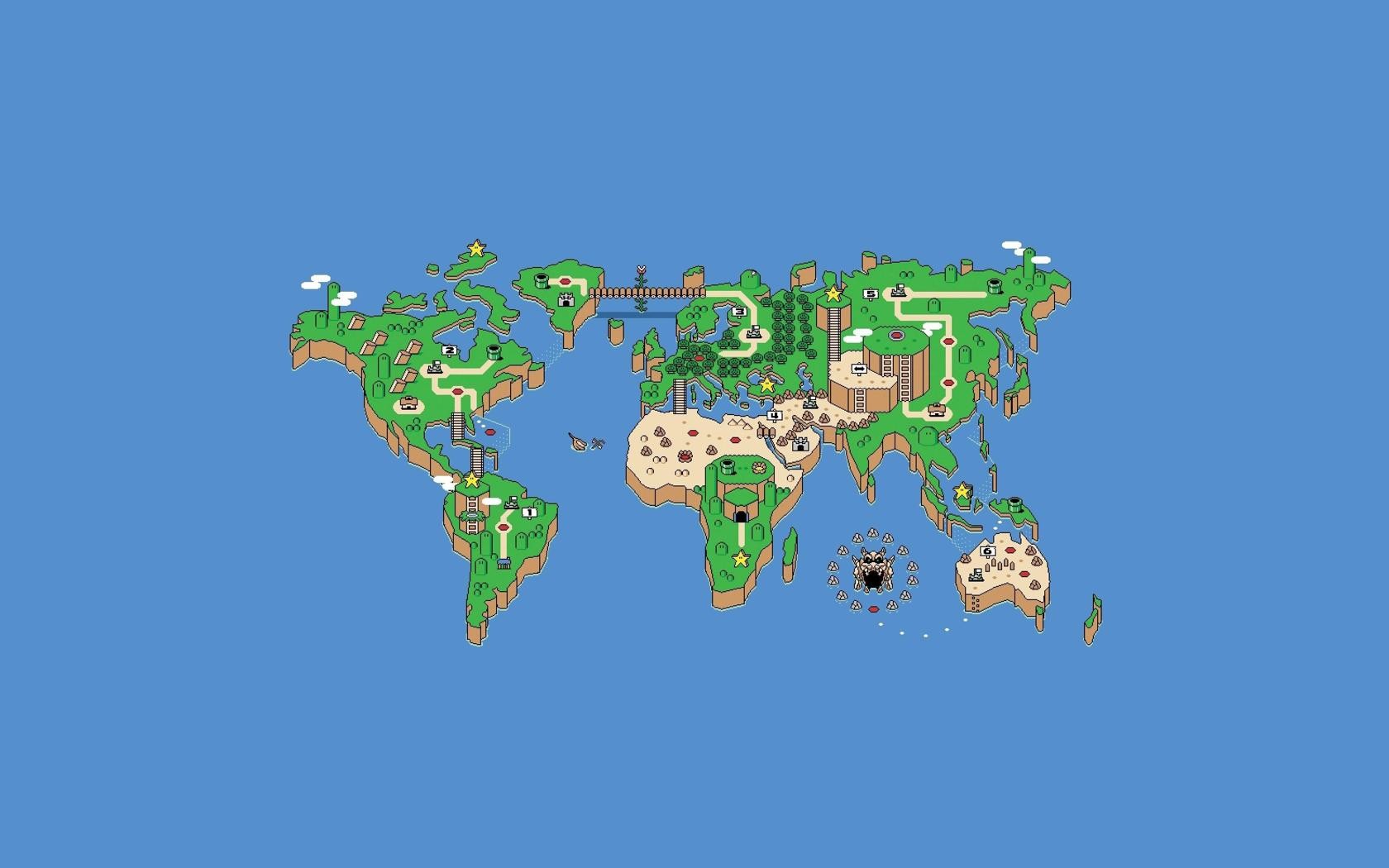 Video Game Super Mario World 1680x1050
