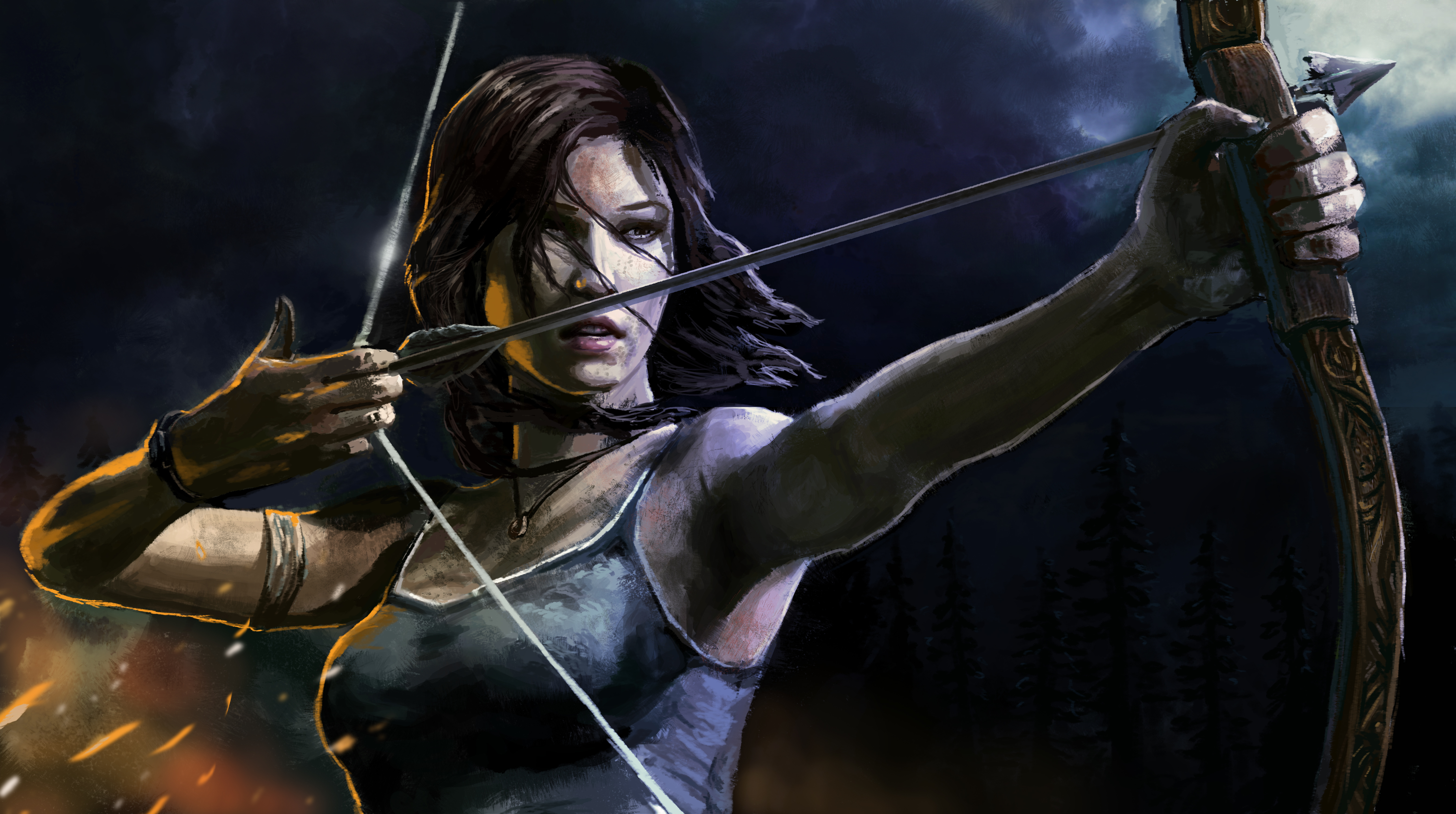 Arrow Bow Lara Croft Tomb Raider 5372x3002