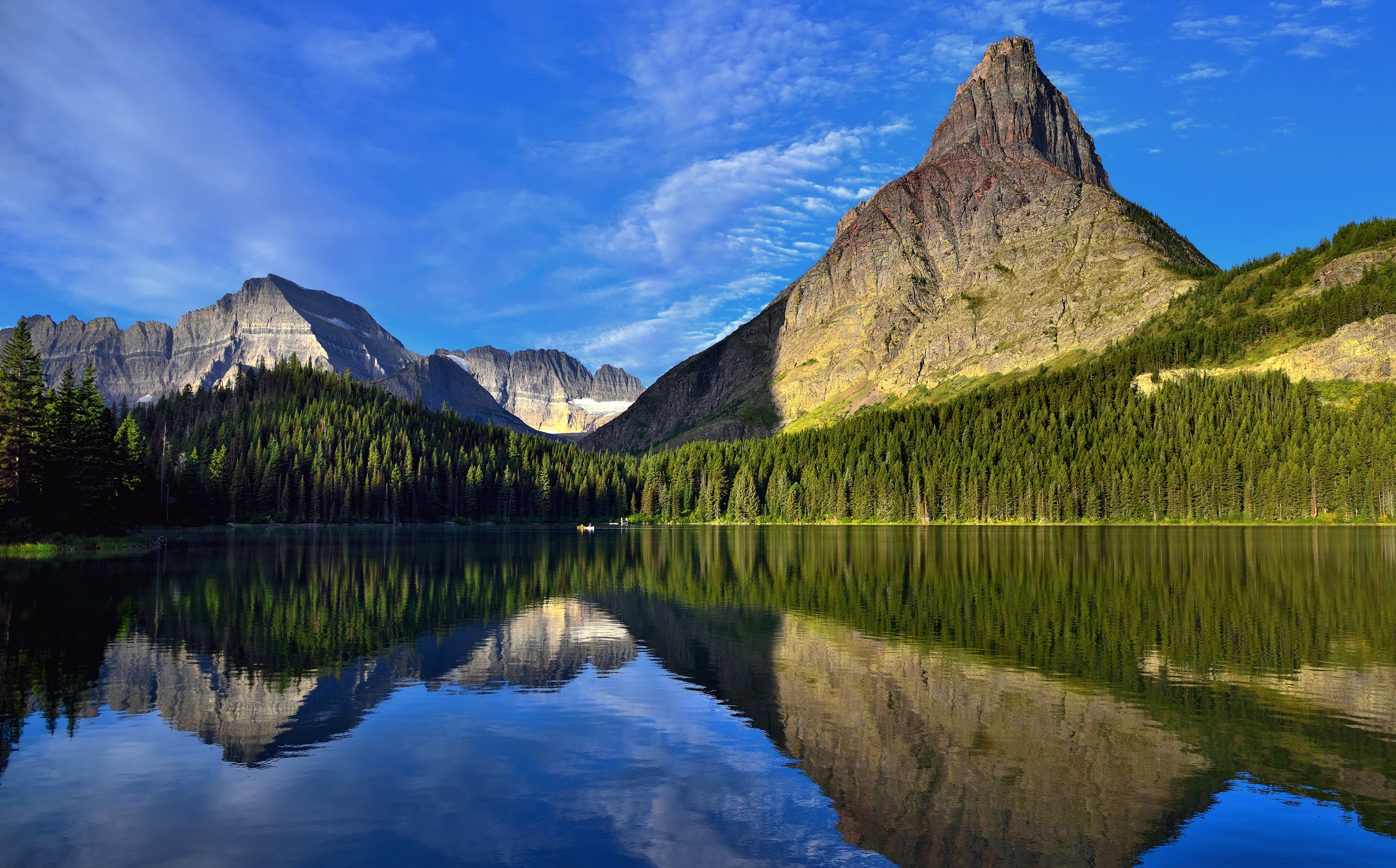 Lake Mountain Nature Peak Reflection 2700x1680