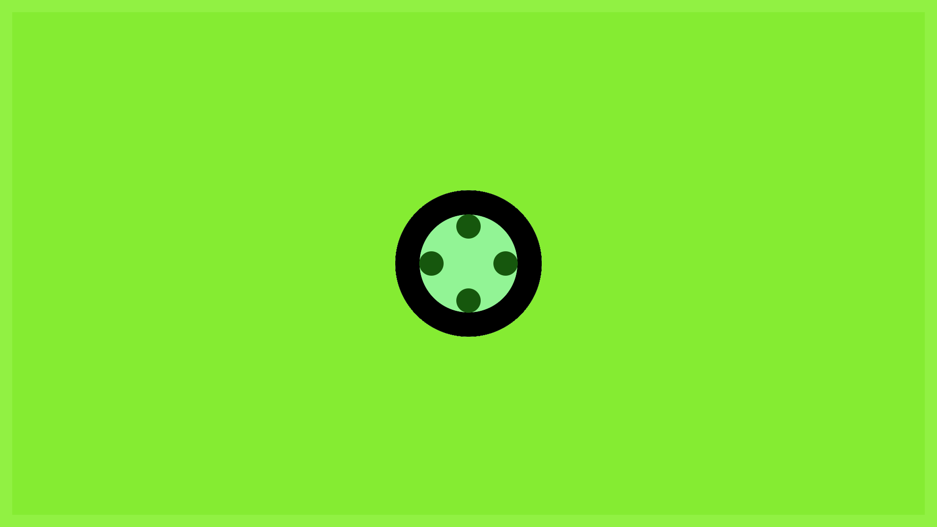 Circle Dots Minimalism Simple Green Background Simple Background 1920x1080