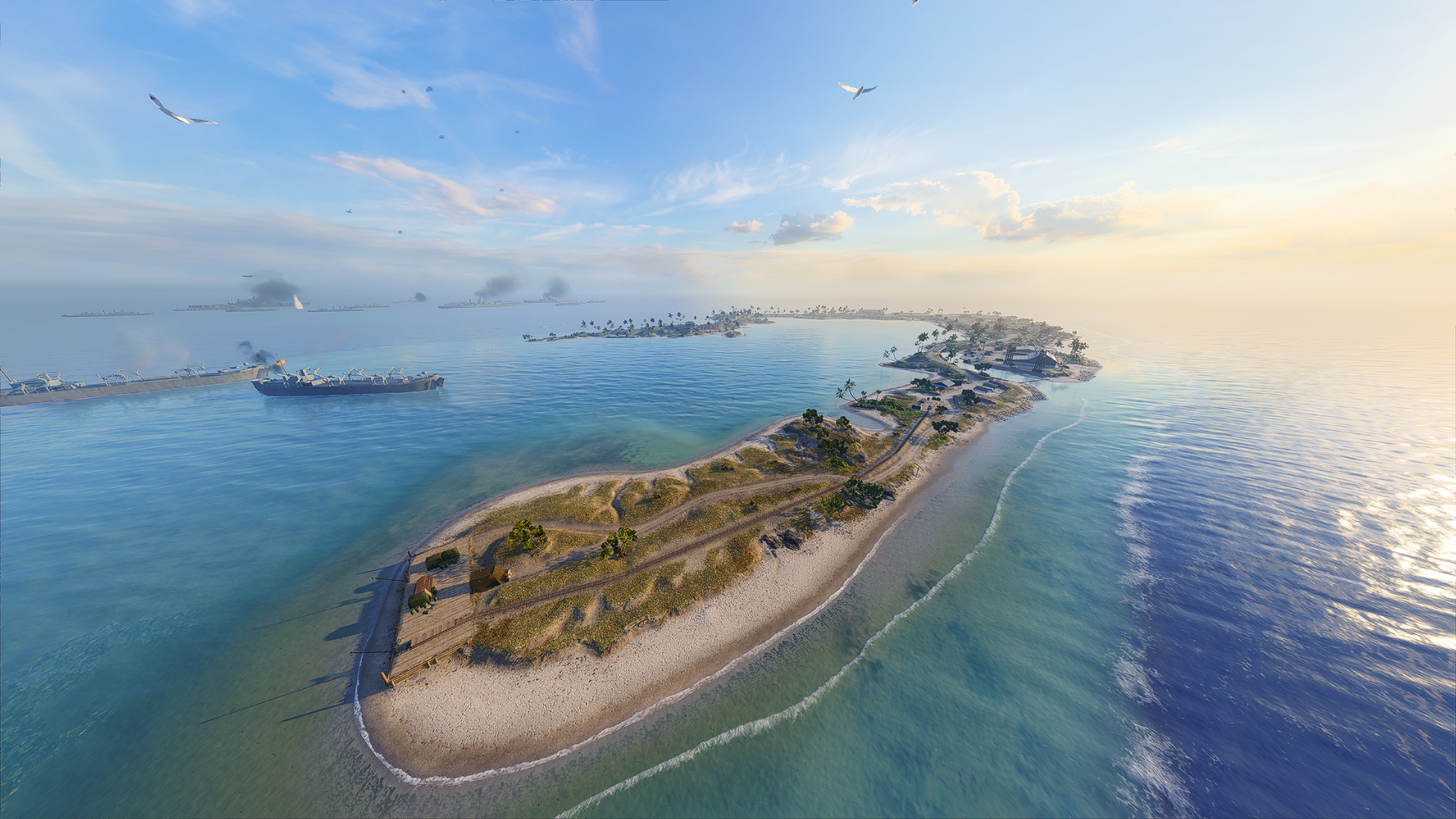 Battlefield V Sea Wake Island 2560x1440