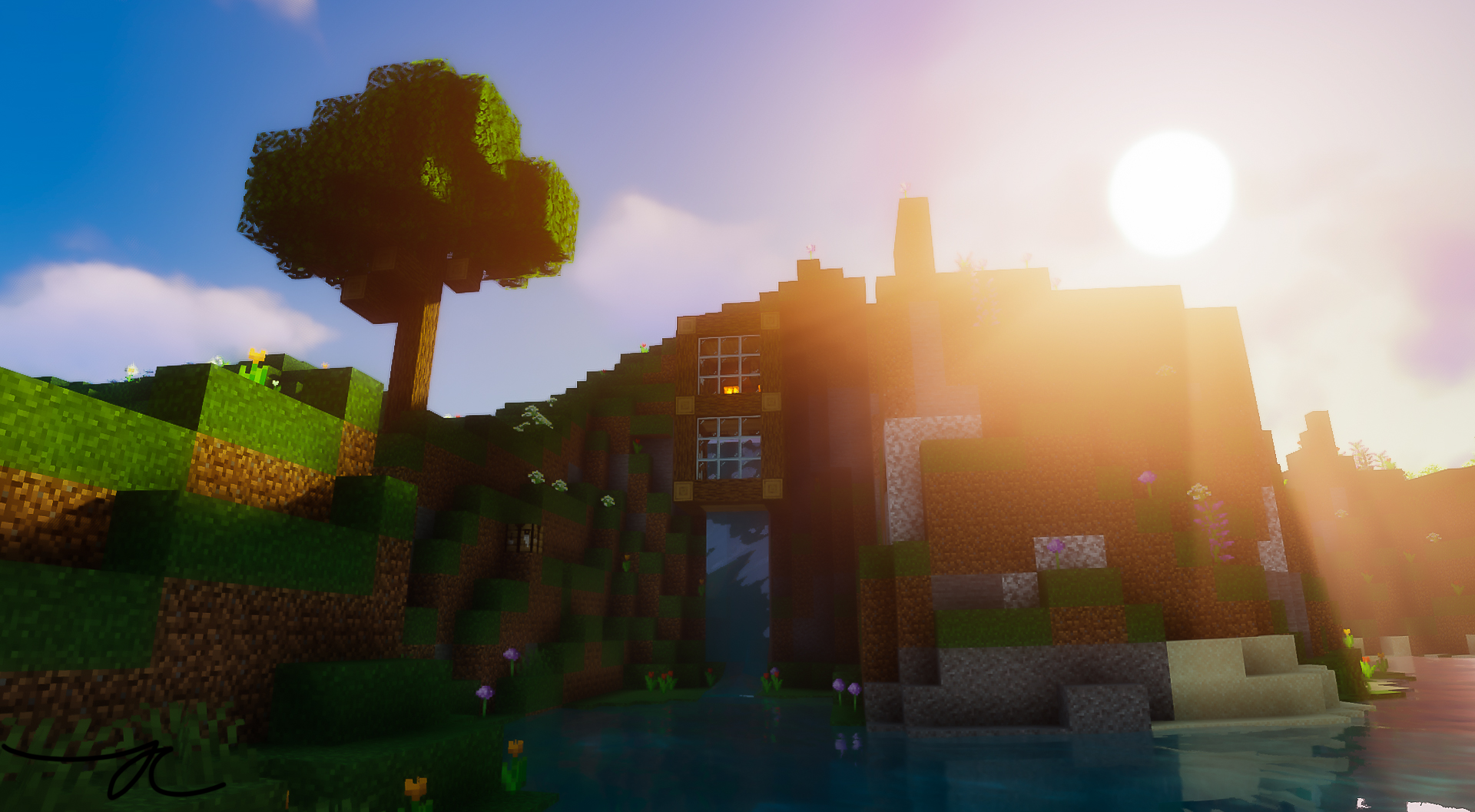 Minecraft Screen Shot Photoshop Adobe 1920x1057