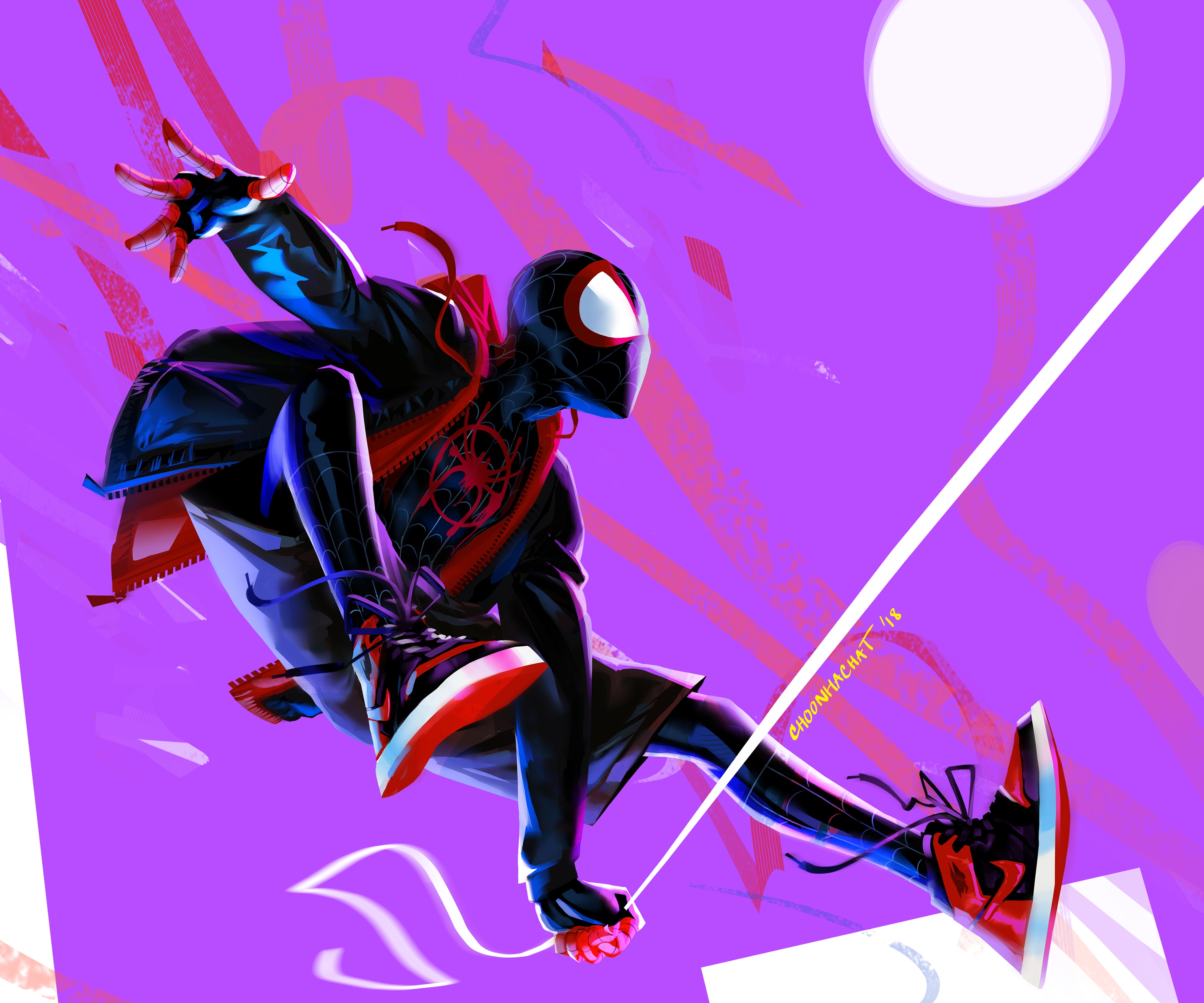 Miles Morales Spider Man Spider Man Into The Spider Verse 3840x3200