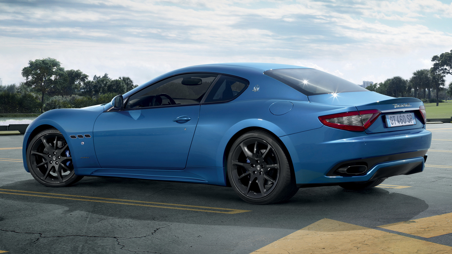 Blue Car Car Grand Tourer Maserati Granturismo Sport Car 1920x1080