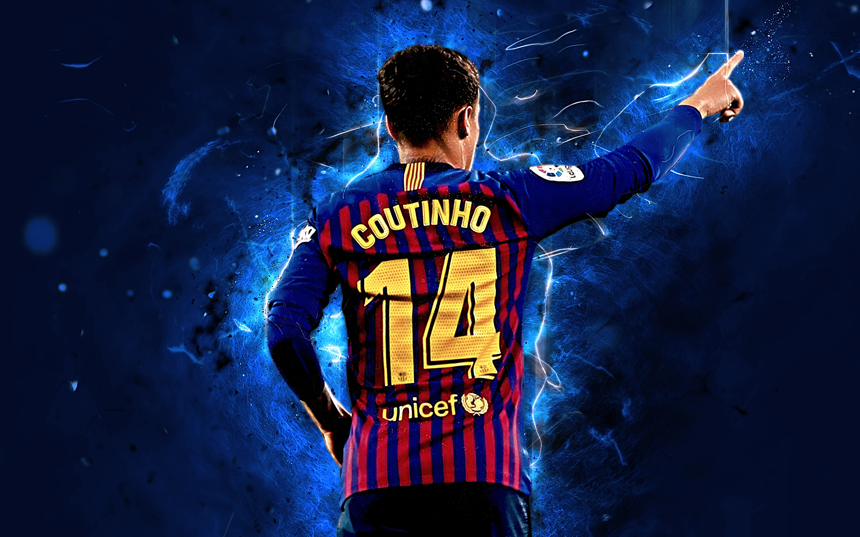 Brazilian Fc Barcelona Philippe Coutinho Soccer 2880x1800