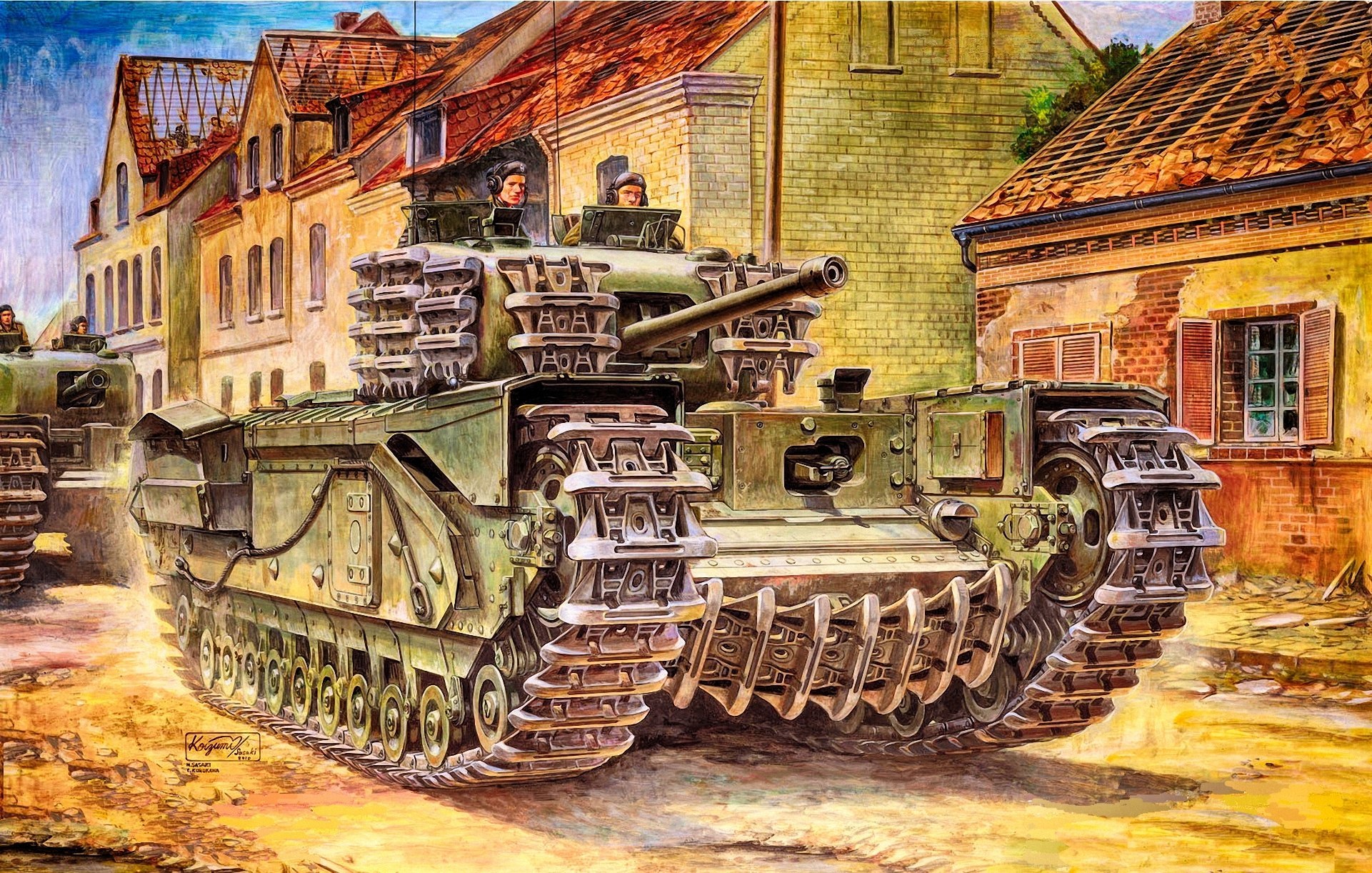 Artistic Churchill Tank Tank 1921x1222