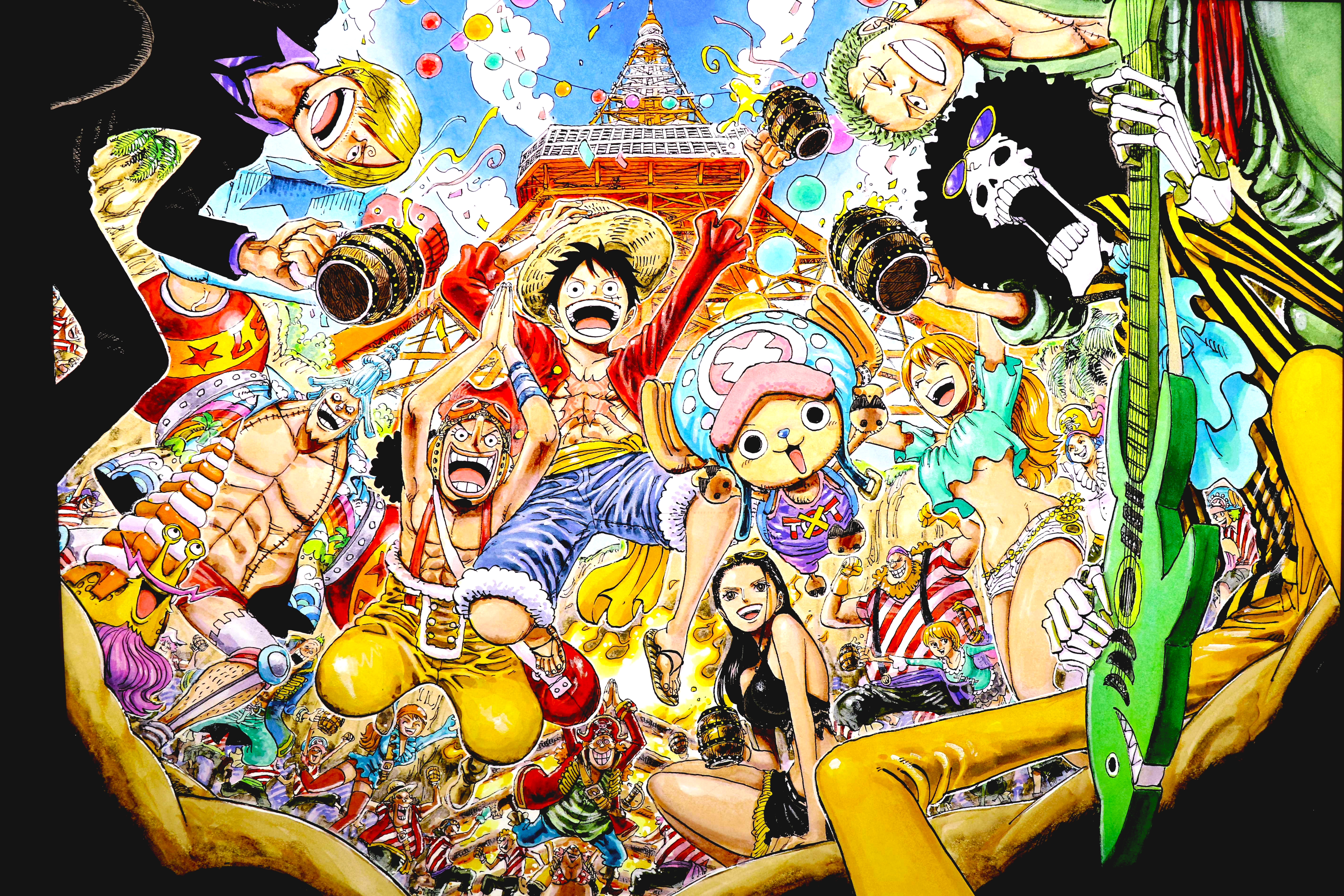 Brook One Piece Franky One Piece Monkey D Luffy Nami One Piece Nico Robin Roronoa Zoro Sanji One Pie 5686x3790