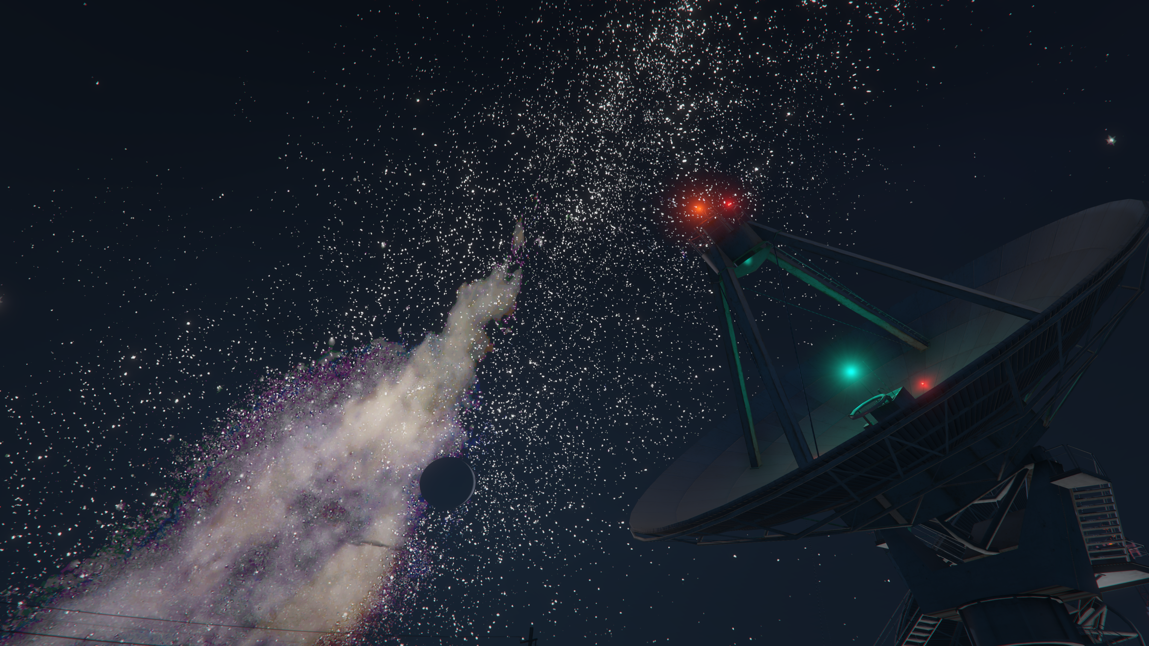 Grand Theft Auto V Night Sky Milky Way Satelites Space 3840x2160