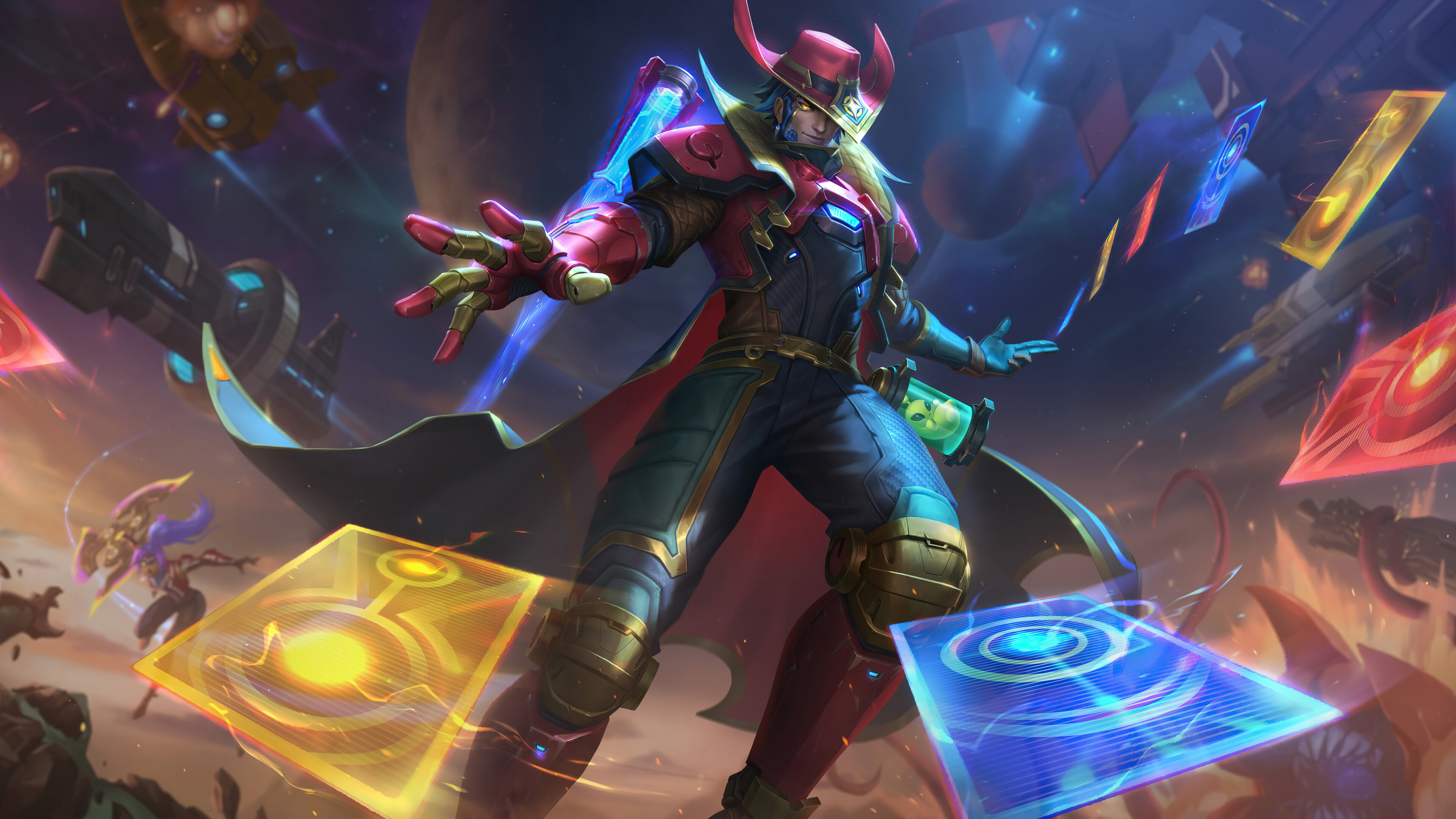 Twisted Fate The Odyssey League Of Legends Riot Games Space Galaxy Guardians Of The Galaxy 3840x2160