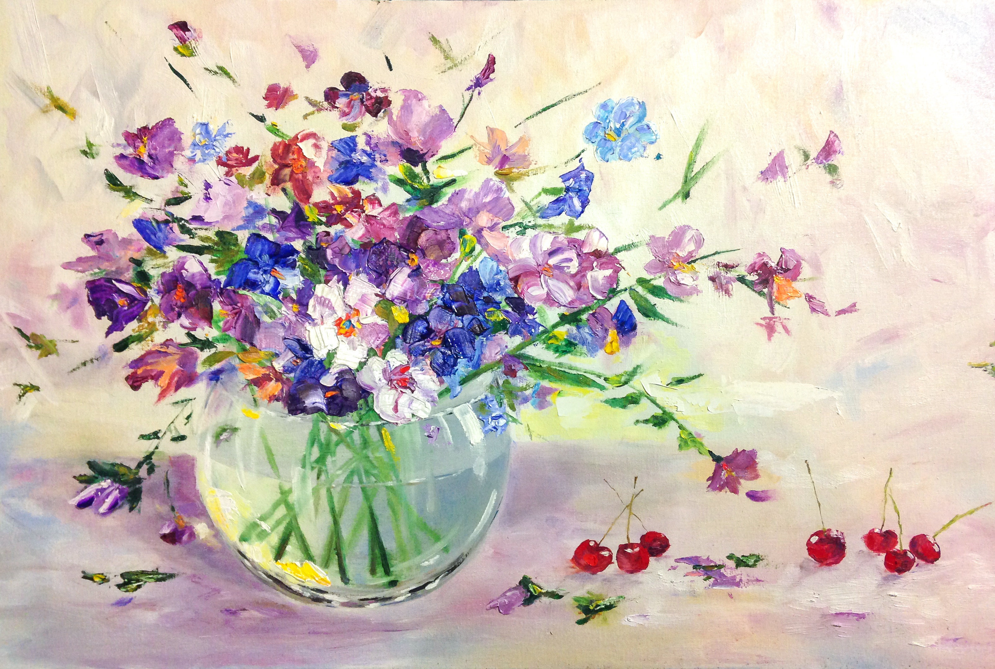 Flower Painting Vase 3206x2156
