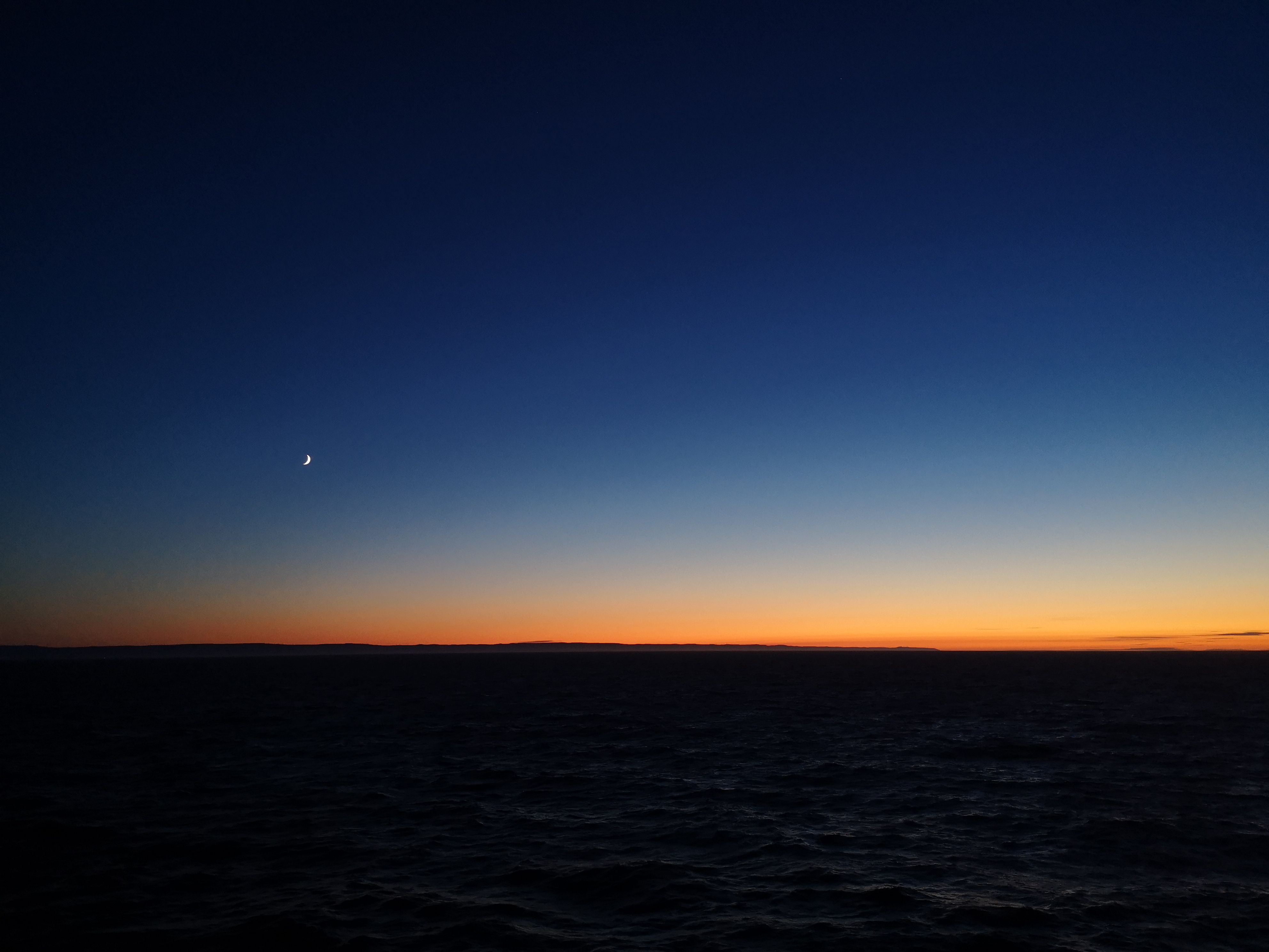 Atlantic Ocean Nature Ocean View Sunset Ship Canada Sky 3968x2976