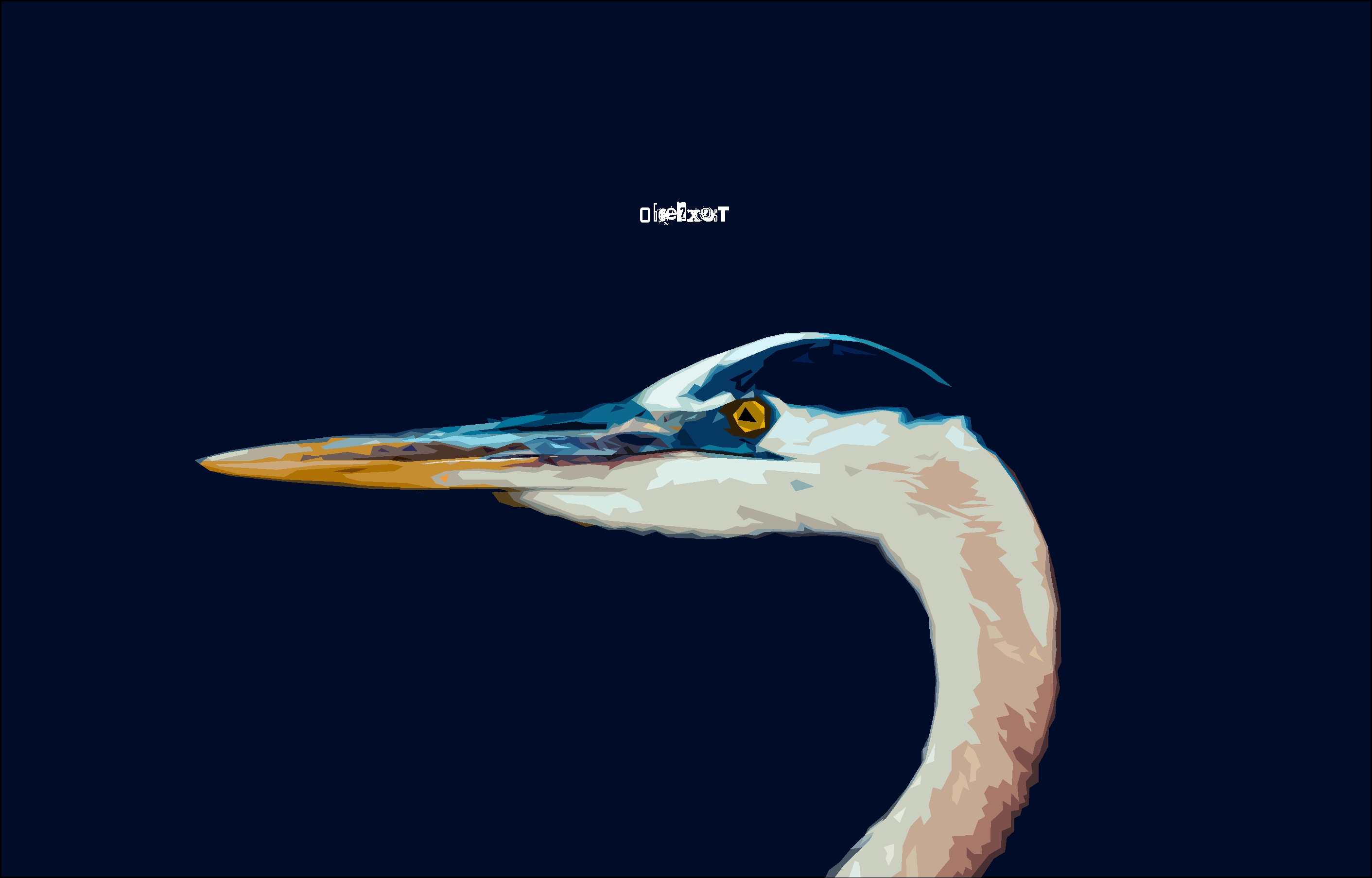 Animal Artistic Bird Heron Minimalist Simple 2823x1807