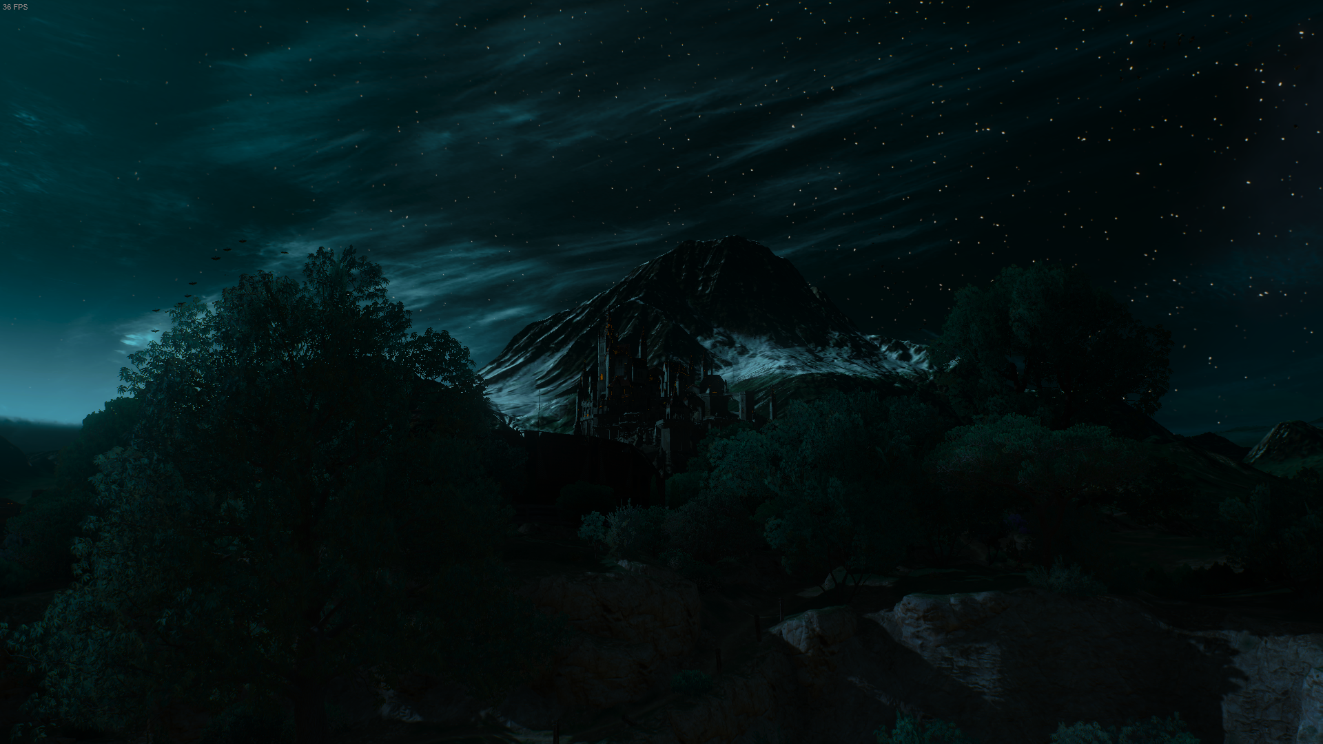 The Witcher 3 Night Moonlight The Witcher 3 Wild Hunt Toussaint 1920x1080
