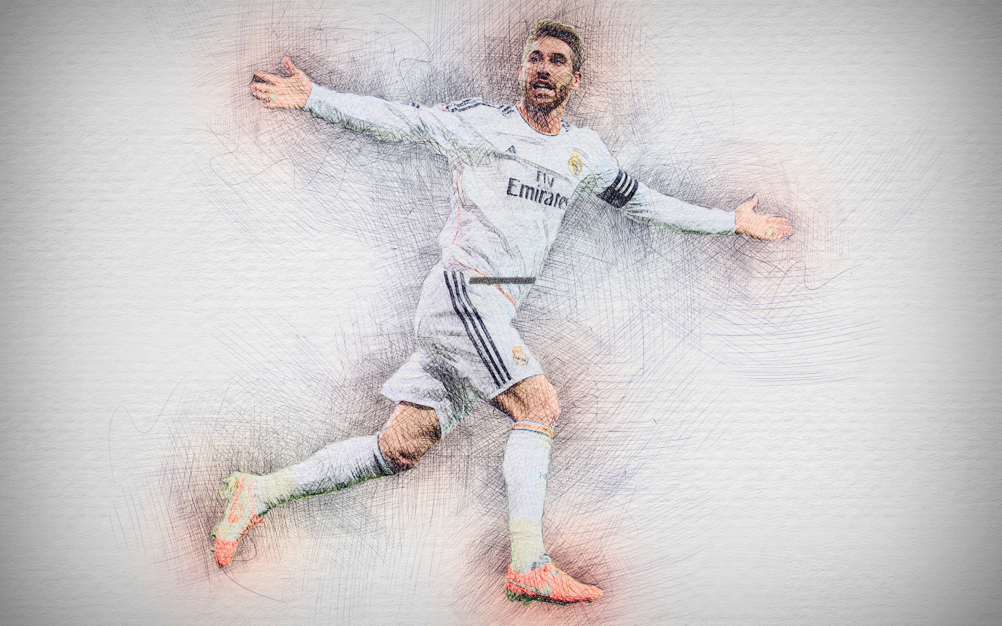Real Madrid C F Sergio Ramos Soccer Spanish 3840x2400