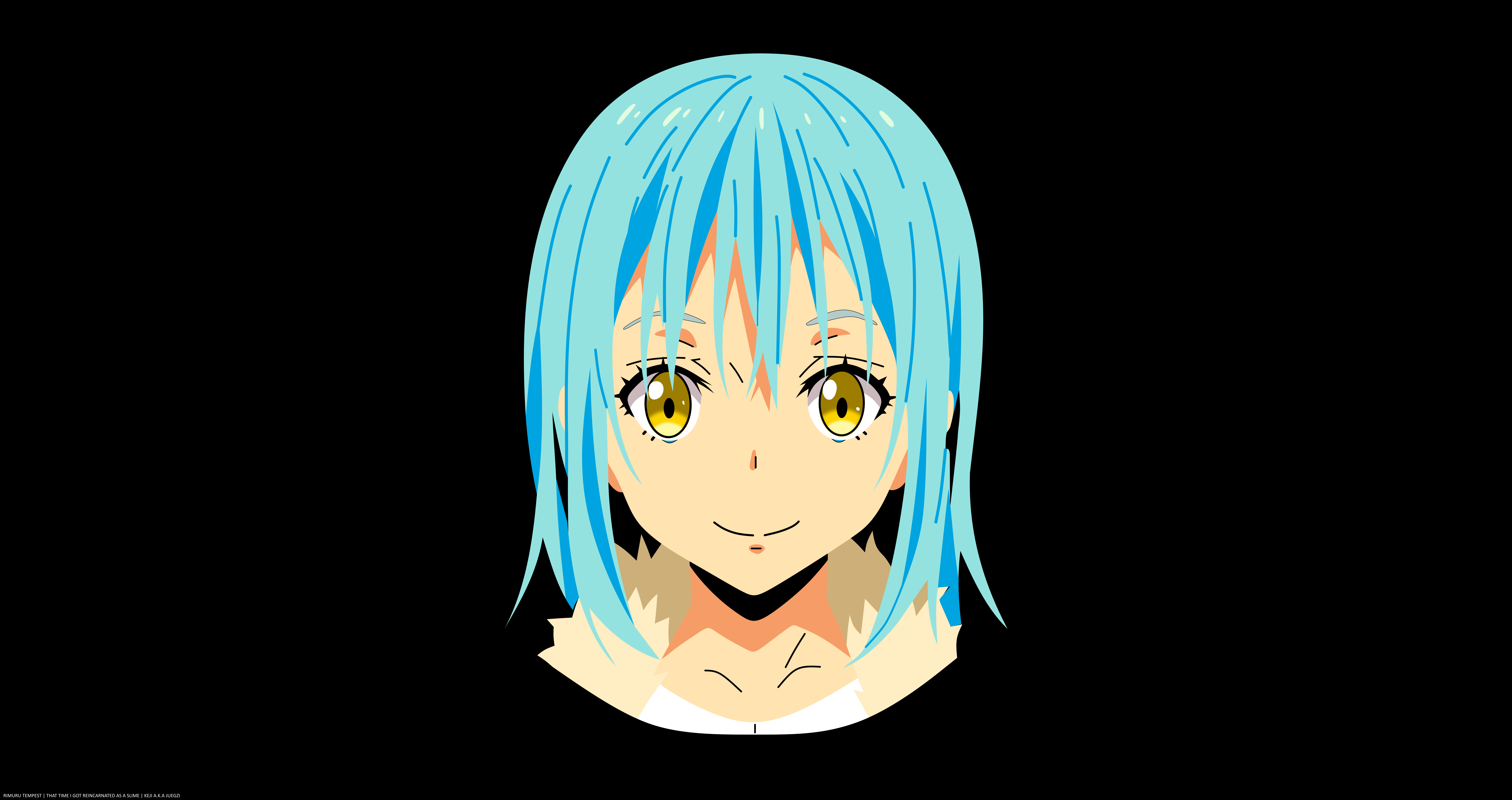 Face Girl Minimalist Rimuru Tempest Smile That Time I Got Reincarnated As A Slime 8500x4500