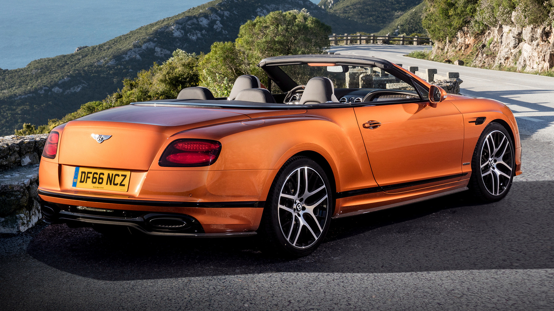 Bentley Continental Supersports Car Convertible Luxury Car Orange Car 1920x1080