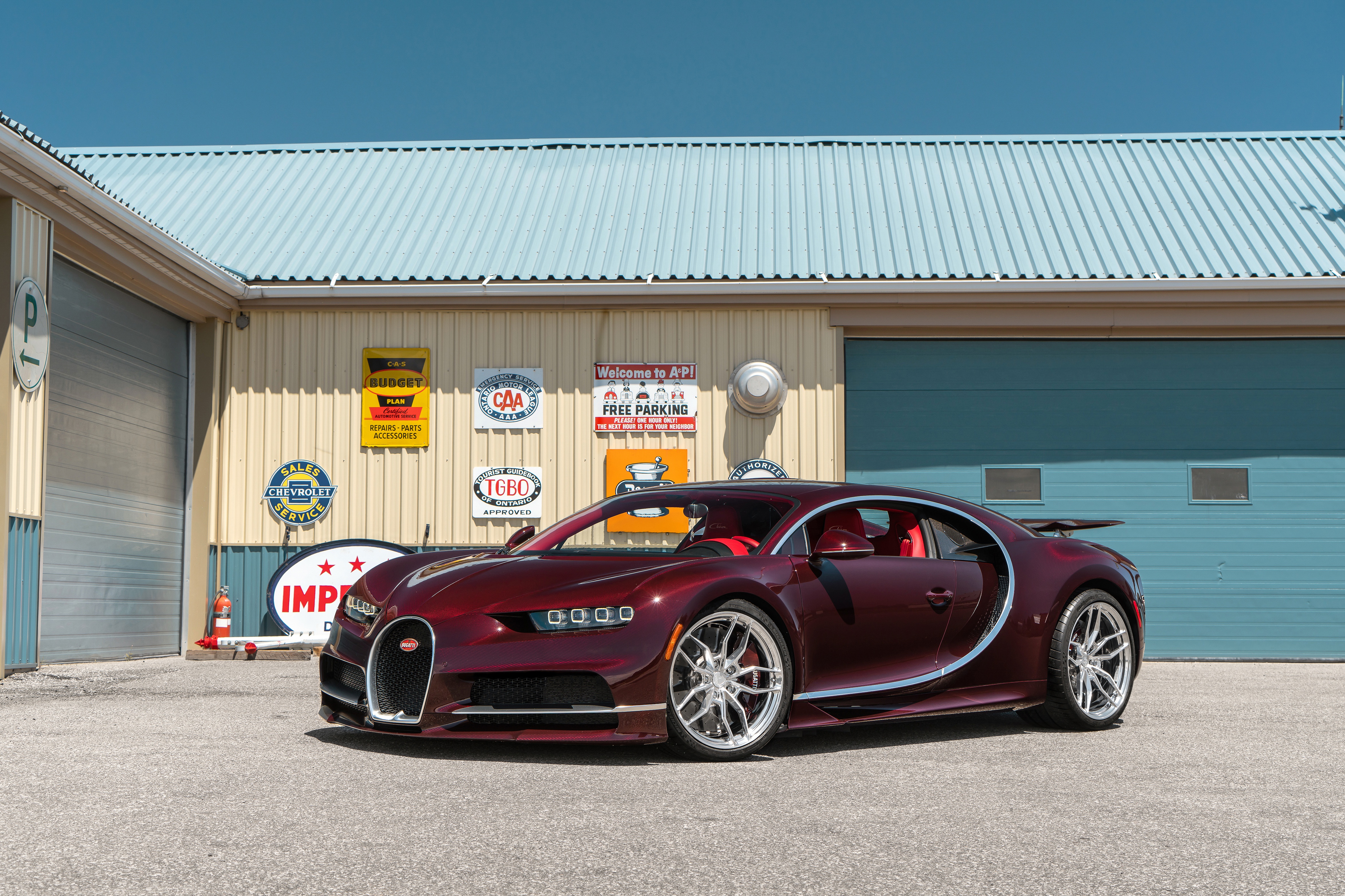 Bugatti Bugatti Chiron Red Car Sport Car Supercar 4700x3134