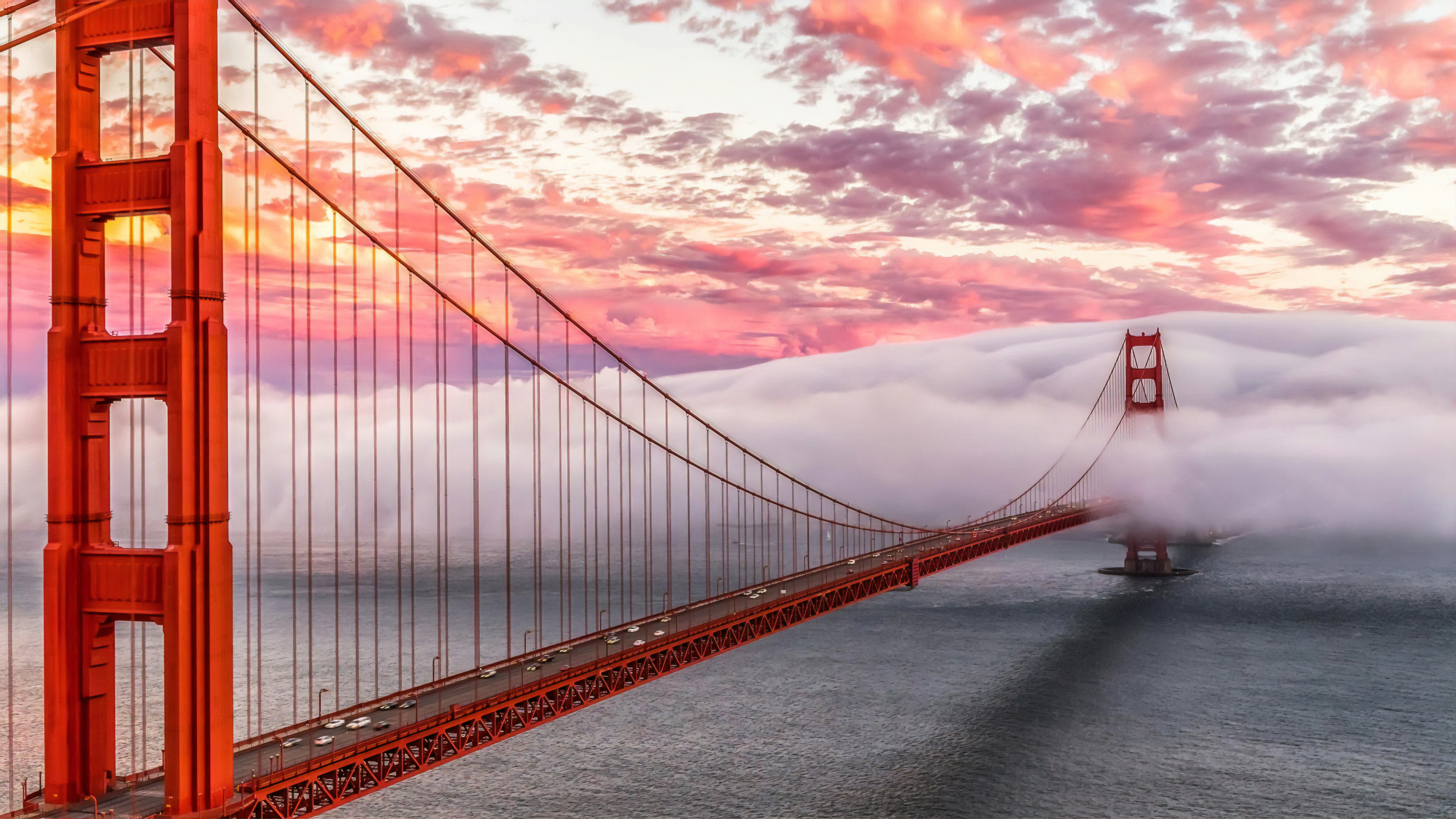 Bridge Cloud Golden Gate 3840x2160