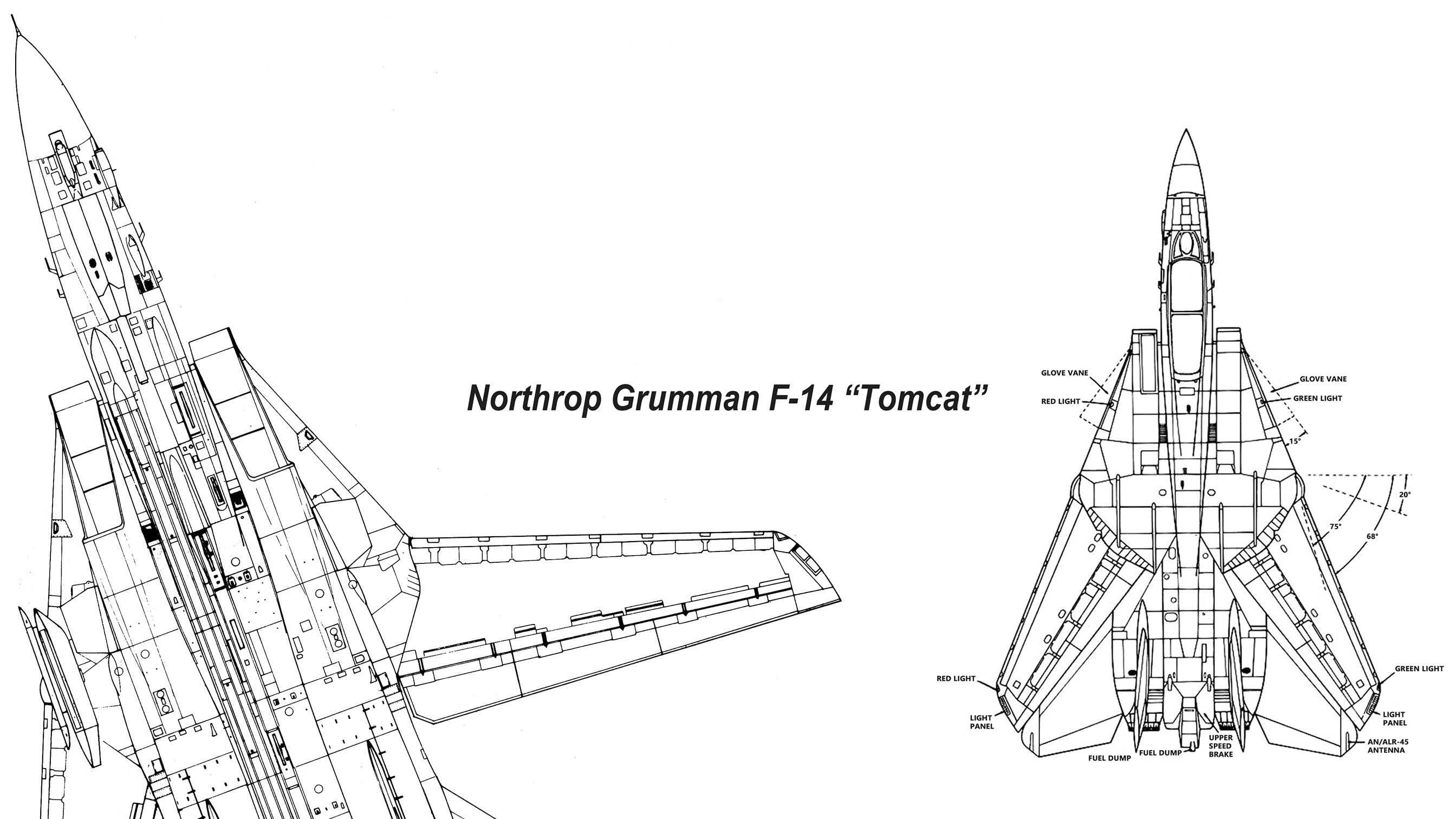 F 14 Tomcat Grumman F 14 Tomcat Jet Fighter Navy United States Navy Infographics Aircraft Military M 2688x1512