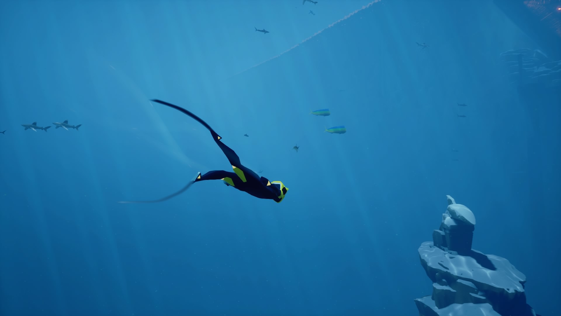 Abzu Games Posters Video Games Diving Underwater Sea 1920x1080