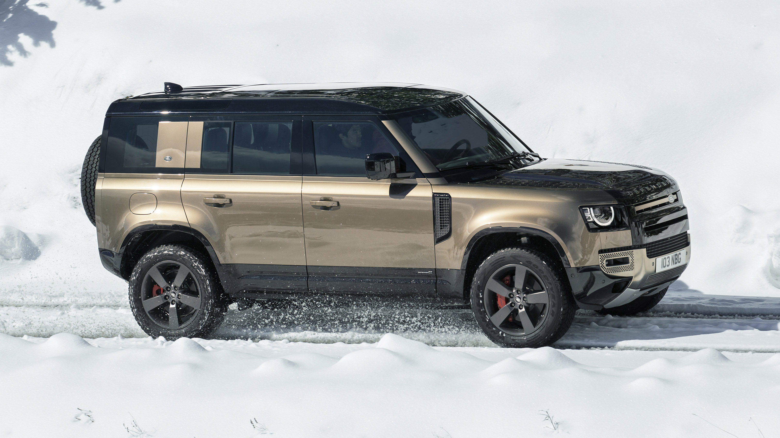 Car Land Rover Land Rover Defender Suv Snow Vehicle 3029x1704