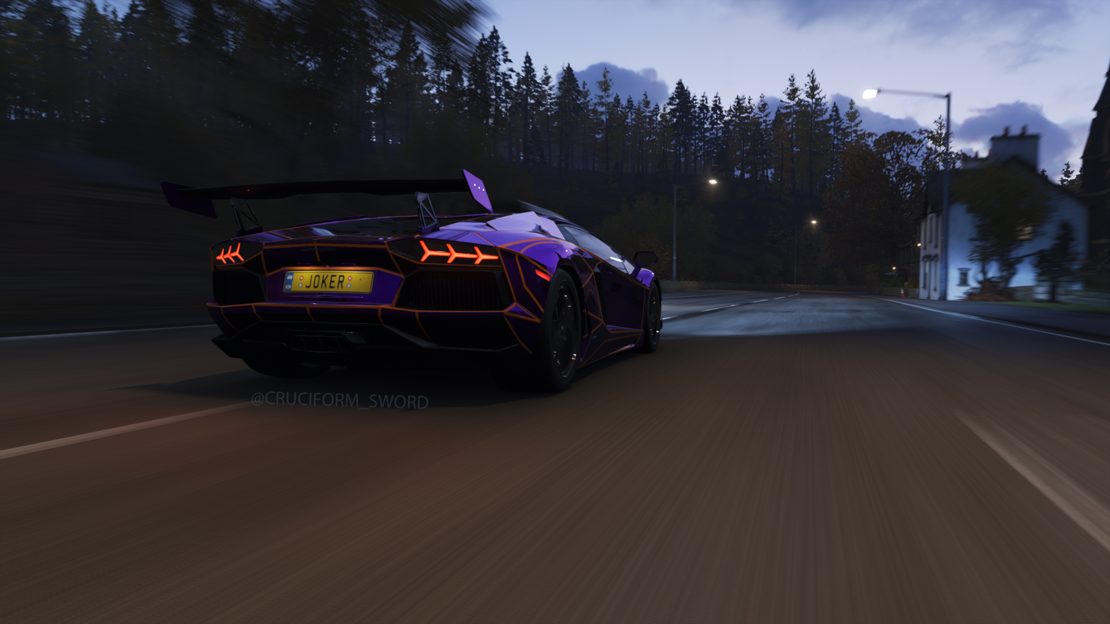 Supercars Forza Horizon Forza Horizon 4 In Game Screen Shot Video Games Lamborghini Lamborghini Aven 3840x2160