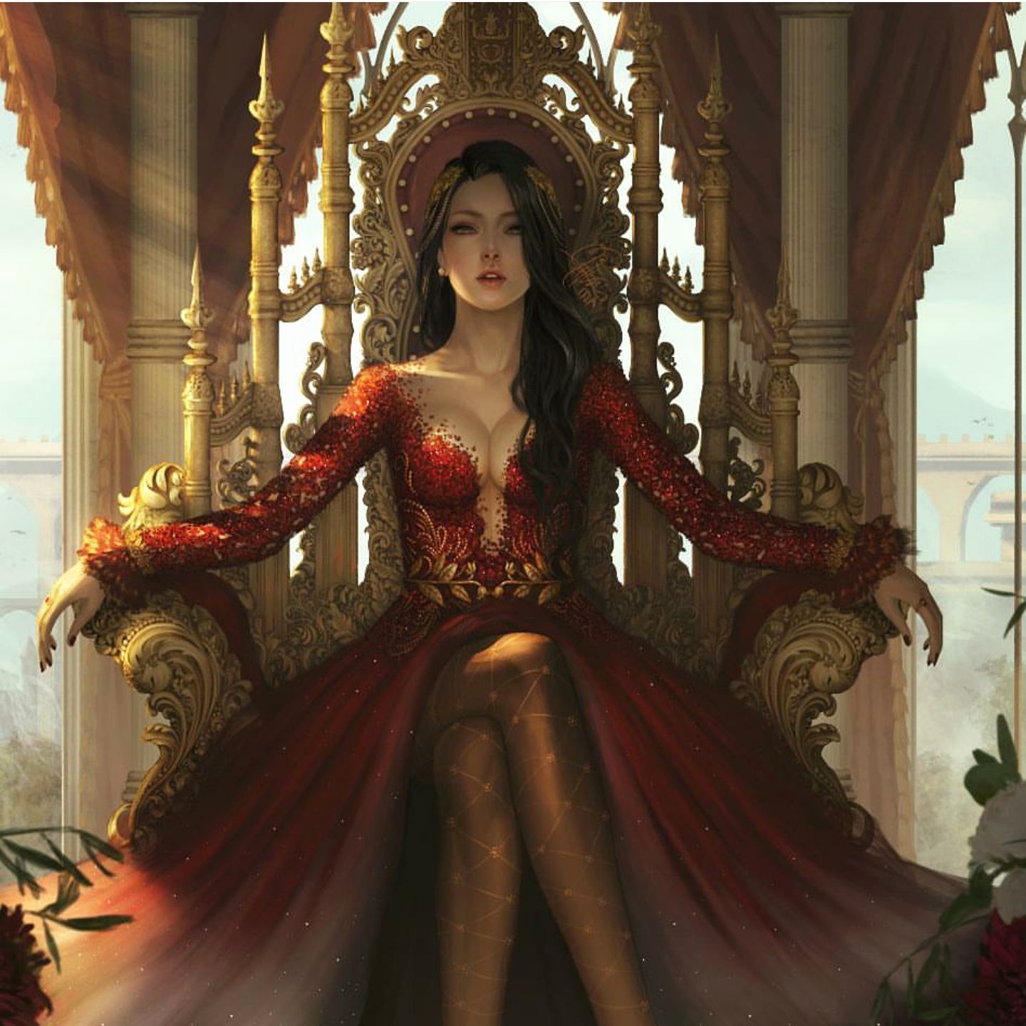 Queen Royalty Women Fantasy Girl 1440x1440