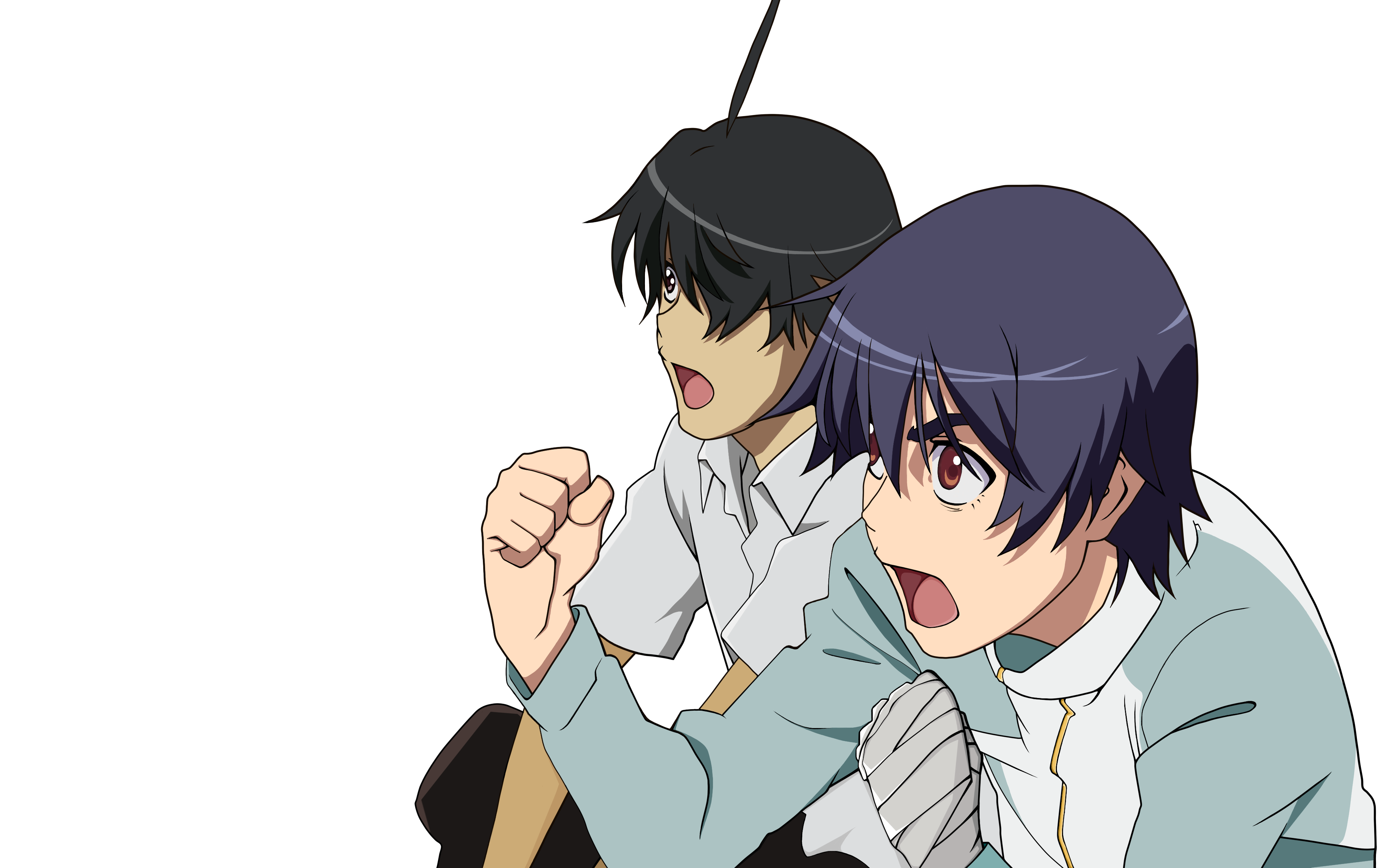 Black Hair Boy Koyomi Araragi Suruga Kanbaru 3840x2400