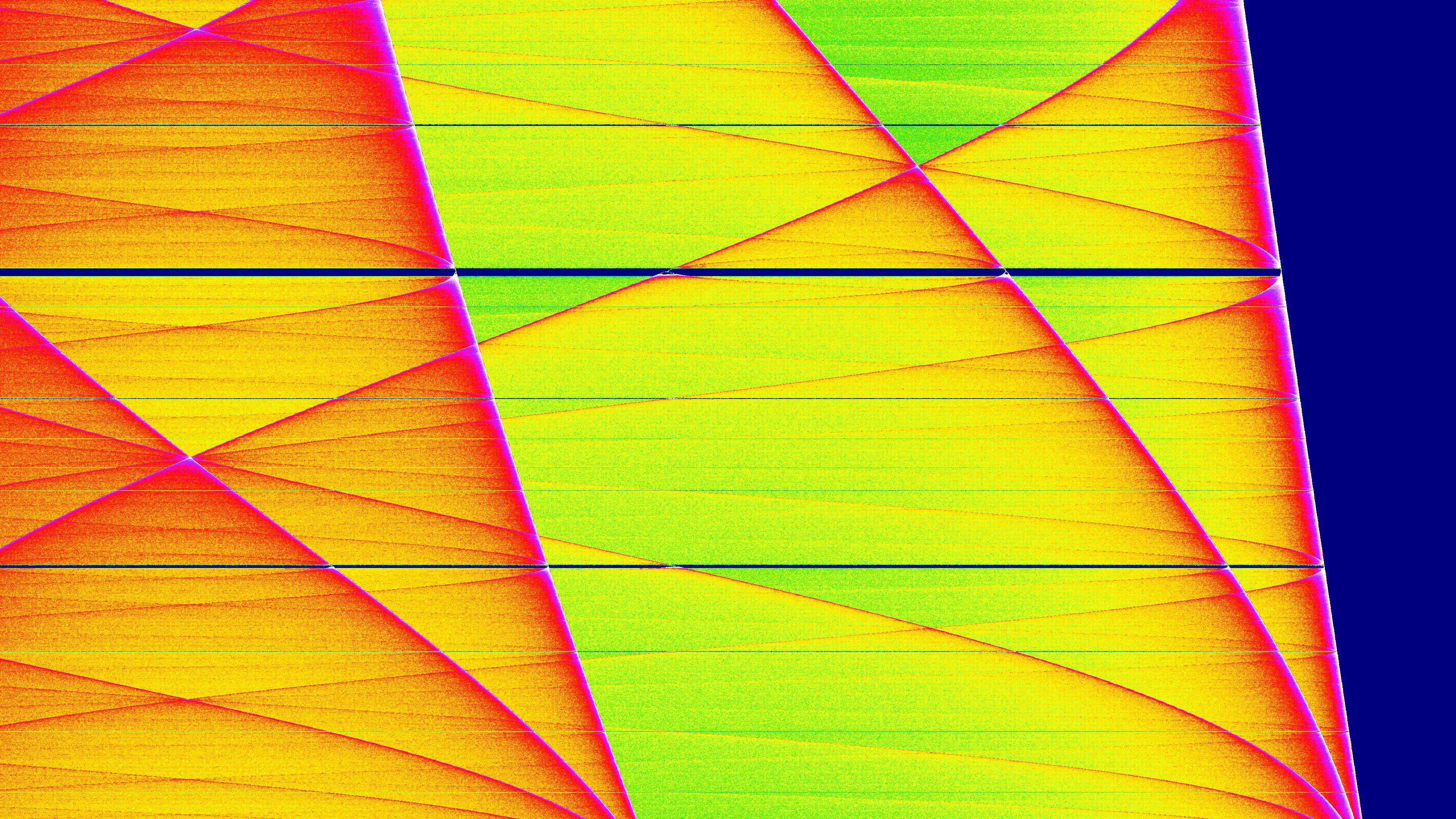 Geometric Figures Mathematics Abstract Colorful Bifurcation 3840x2160