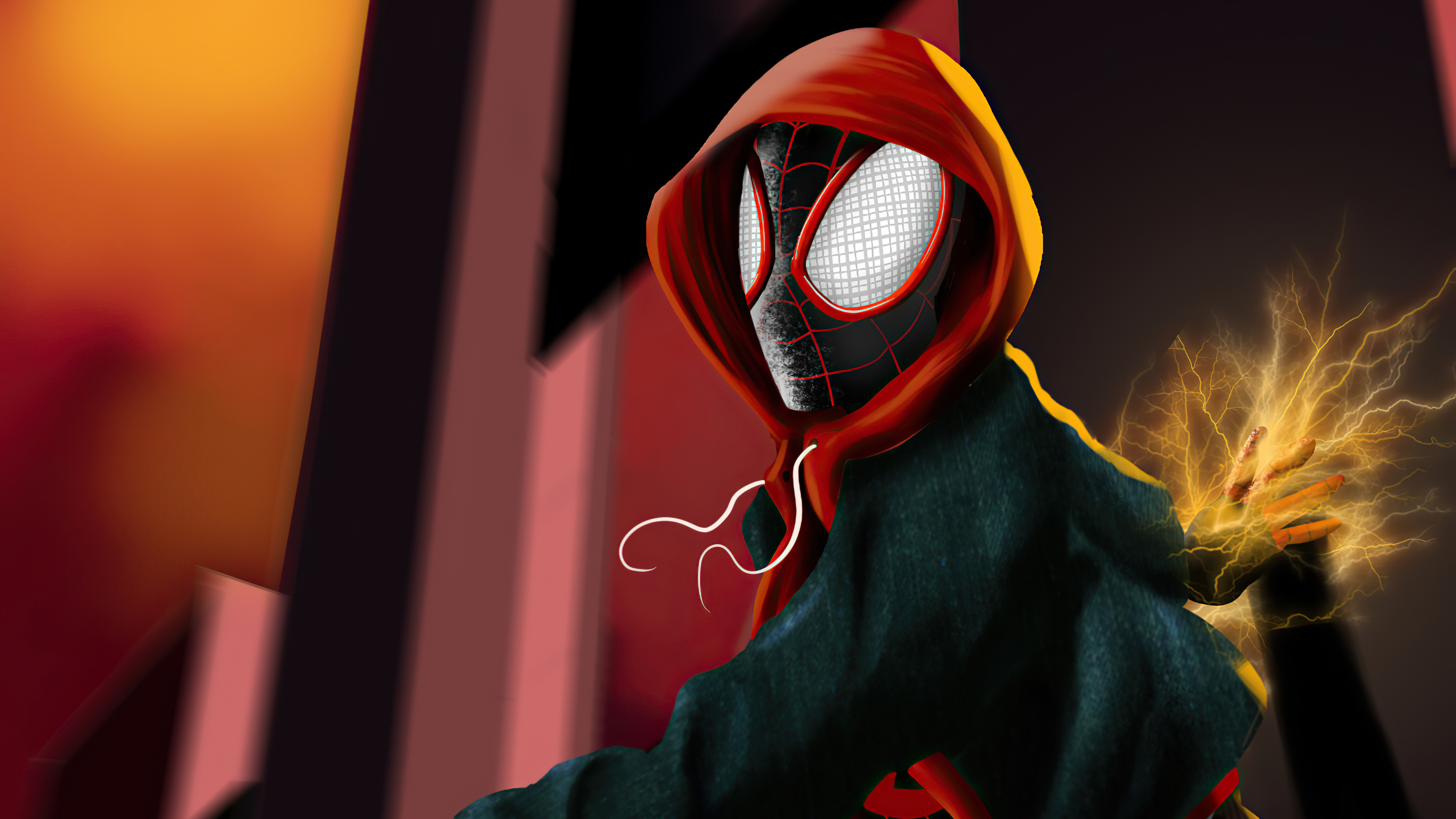 Marvel Comics Miles Morales Spider Man Spider Man Into The Spider Verse 3840x2160