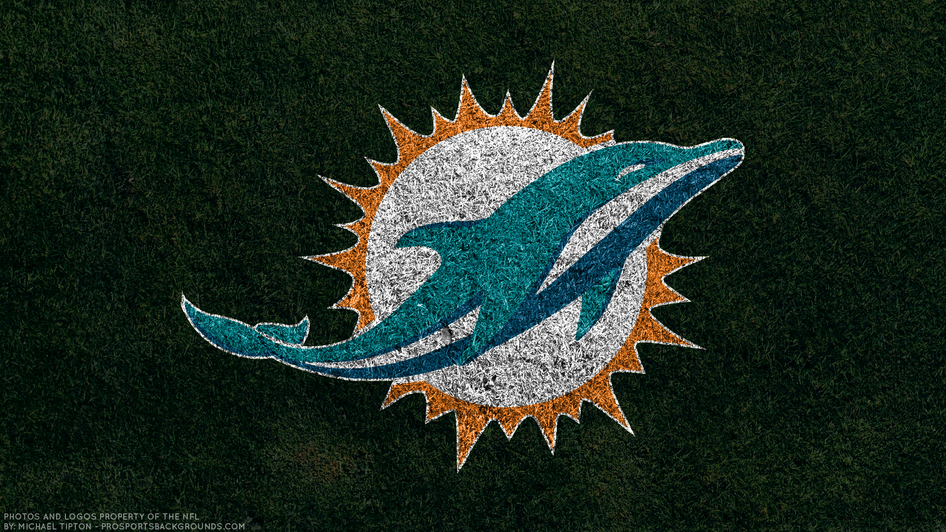 Emblem Logo Miami Dolphins Nfl 1920x1080