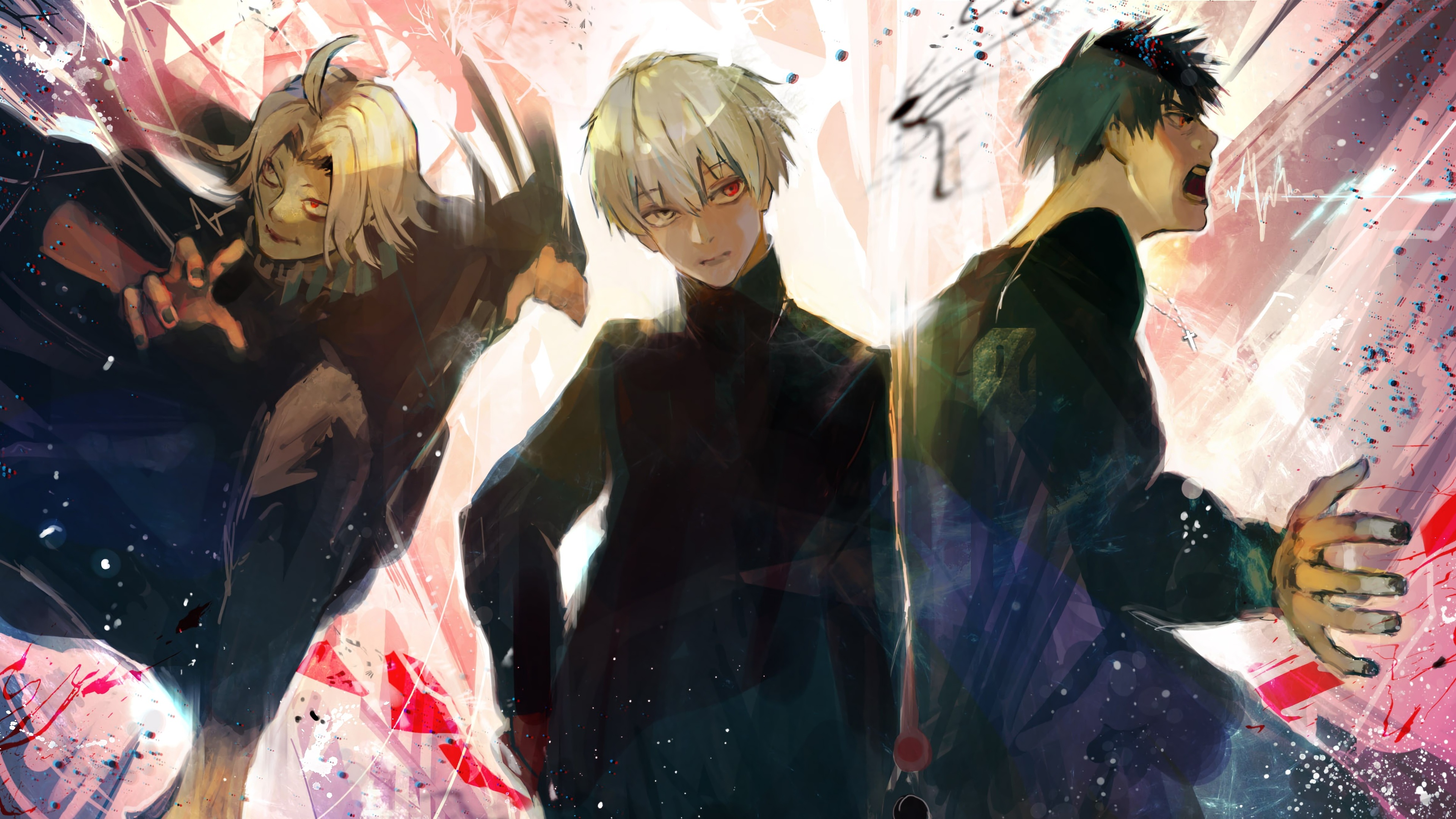 Ken Kaneki Koutarou Amon Seidou Takizawa 3840x2160