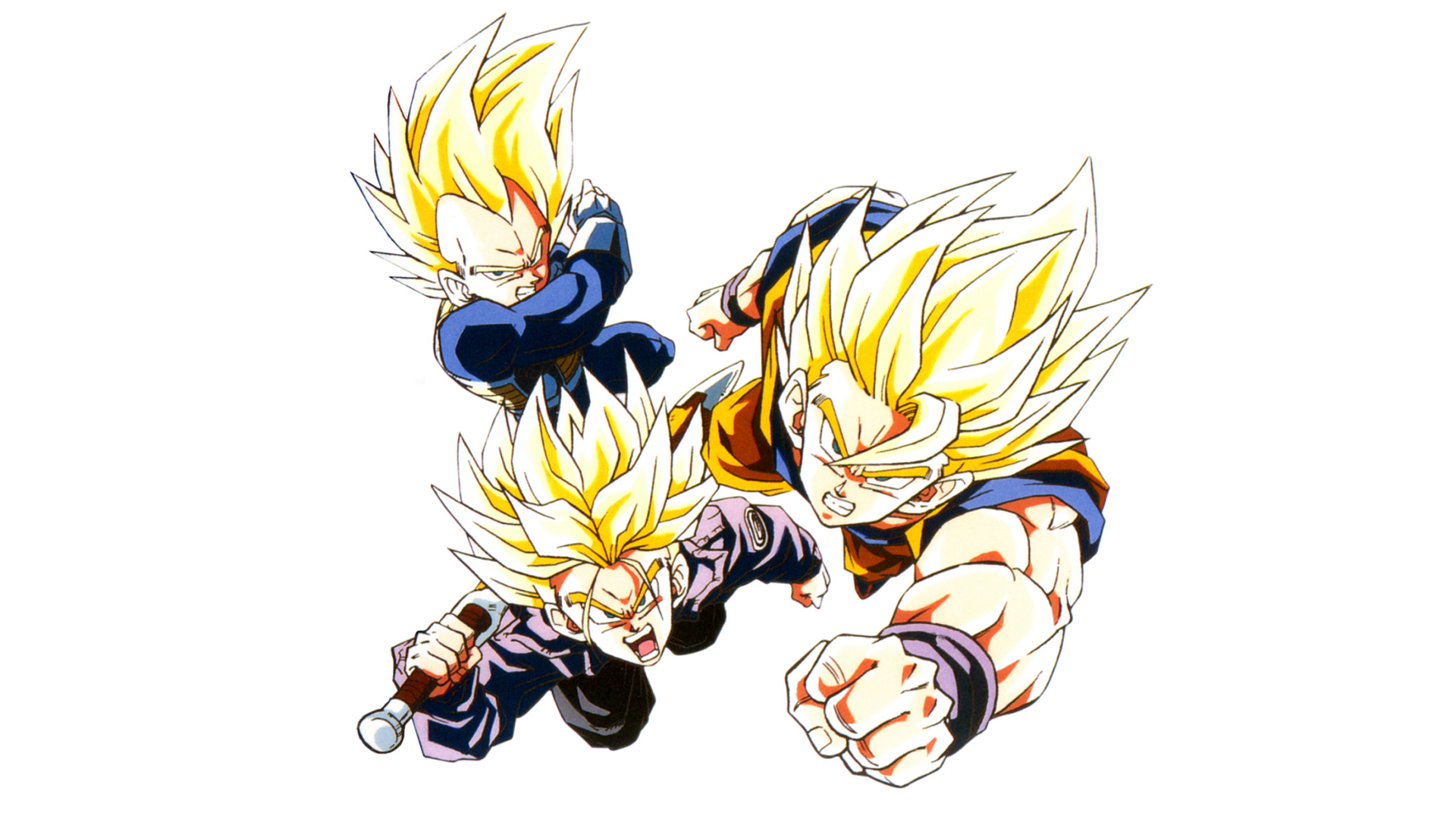 Dragon Ball Dragon Ball Z Son Goku Vegeta Future Trunks Trunks Character Trunks Super Saiyan Artwork 1920x1080