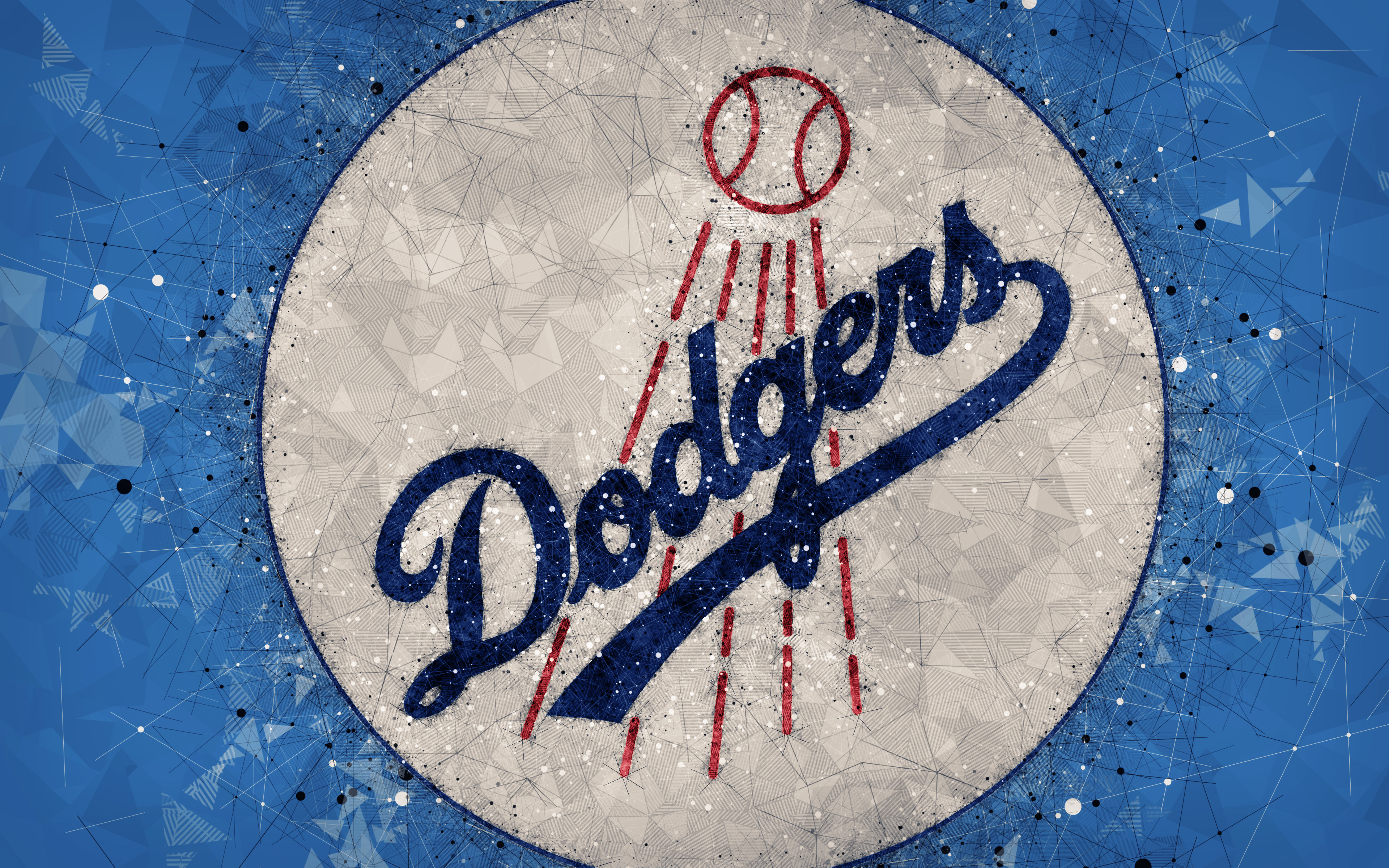 Baseball Logo Los Angeles Dodgers Mlb 3840x2400