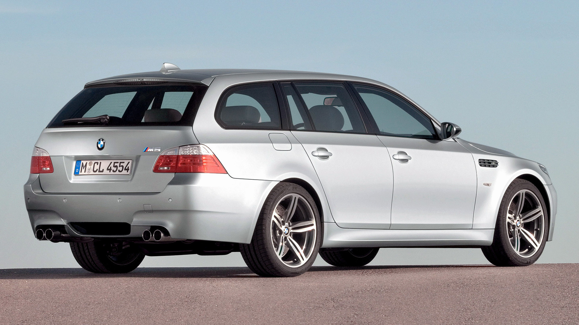 Bmw M5 Touring Car Luxury Car Silver Car Station Wagon 1920x1080