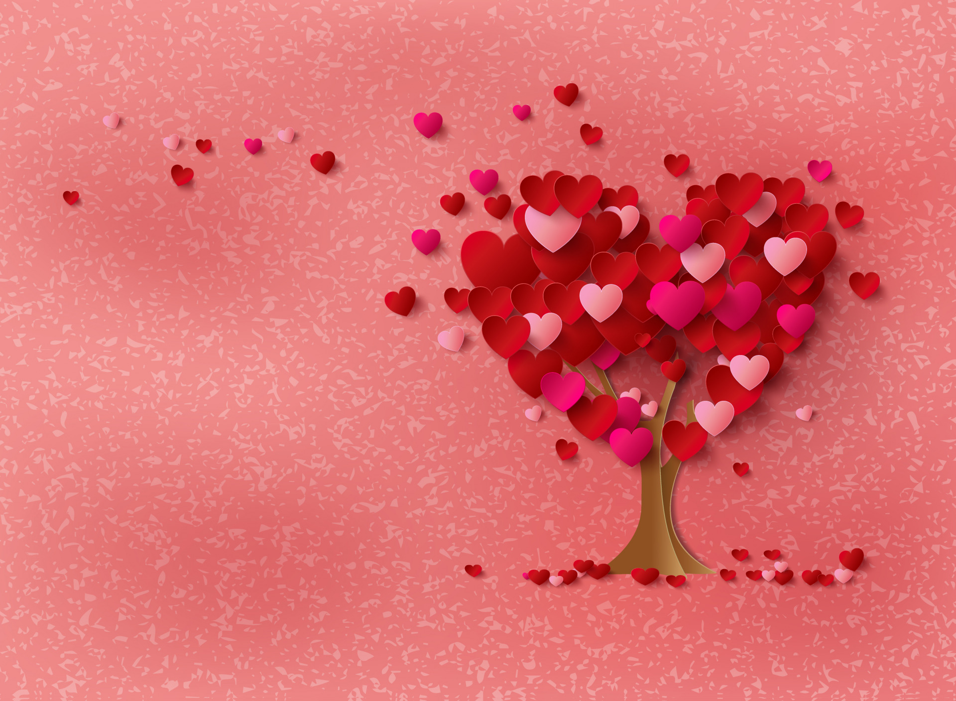 Heart Love Red Tree 1920x1408
