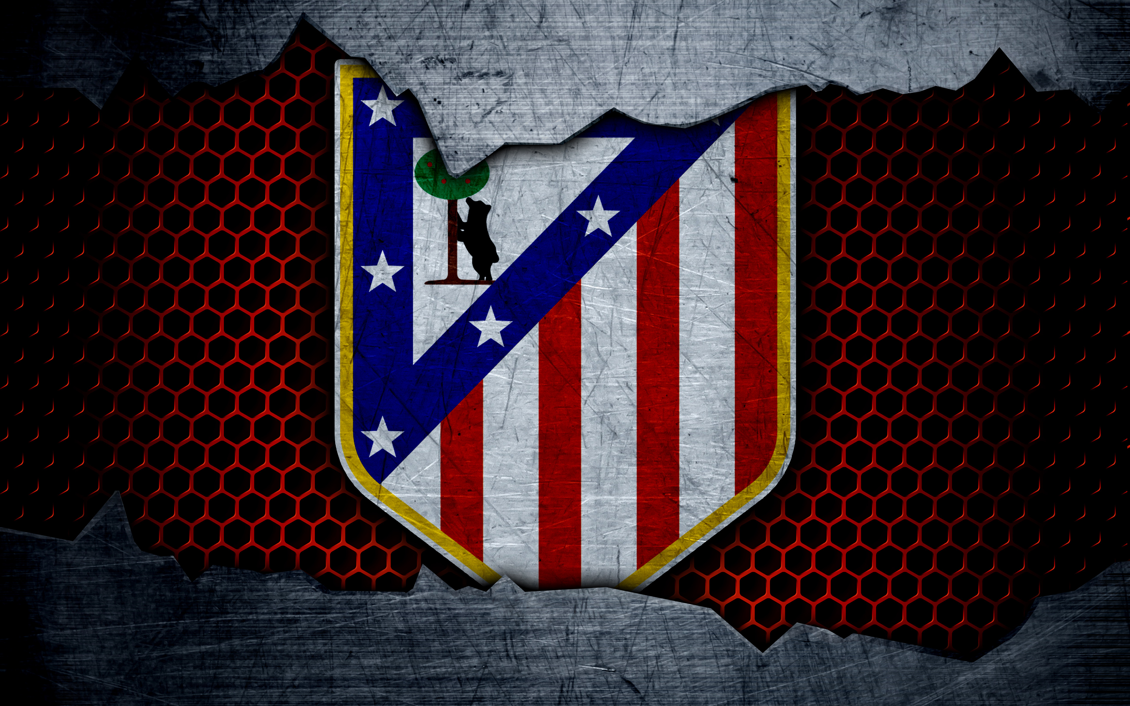 Atletico Madrid Emblem Logo Soccer 3840x2400