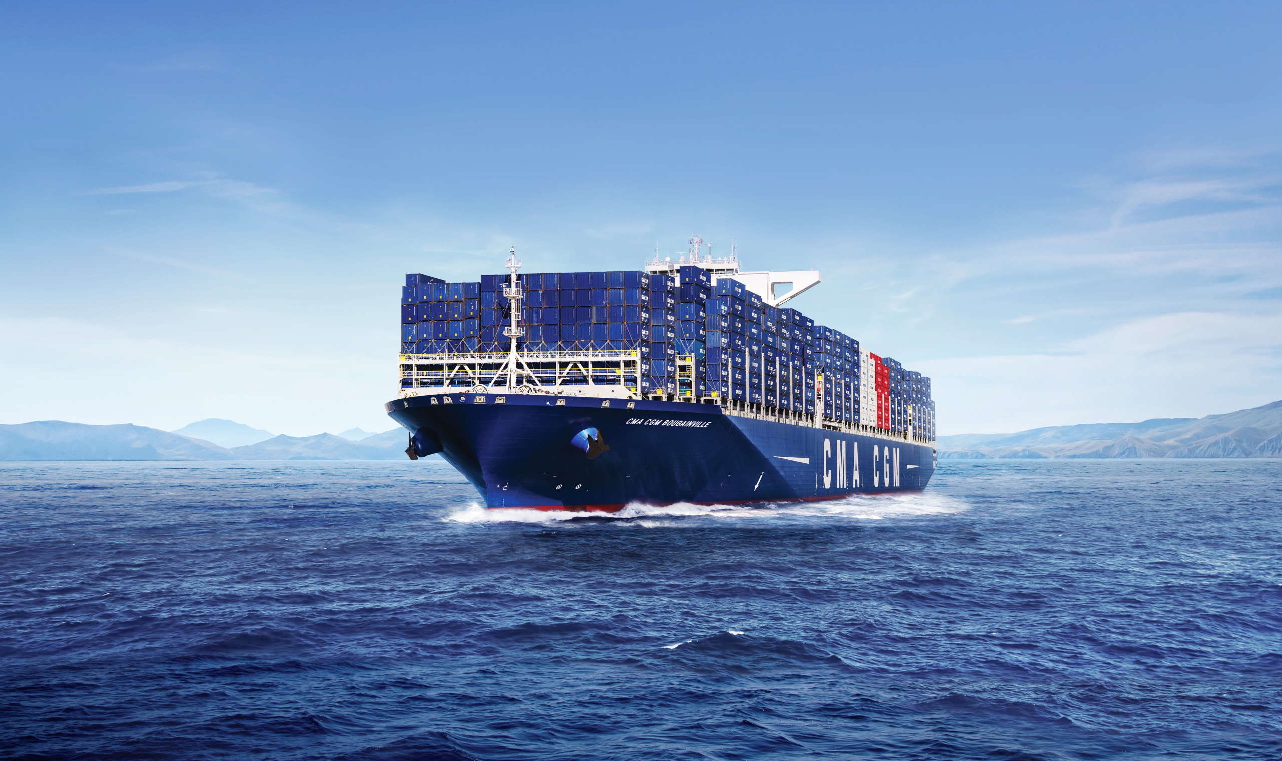 Container Ship Sea Ship 2560x1521