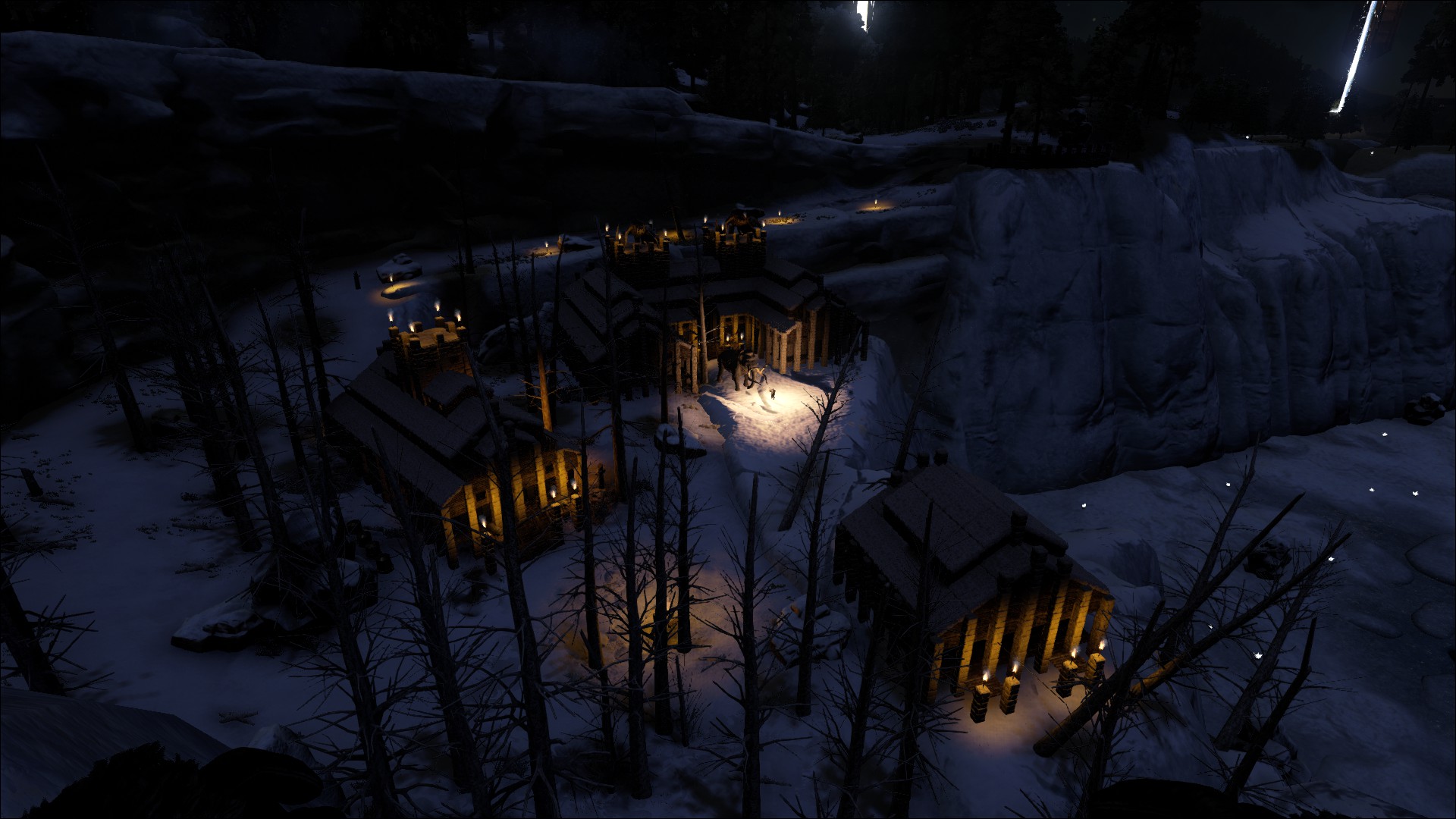 Ark Survival Evolved House Snow Winter 1920x1080
