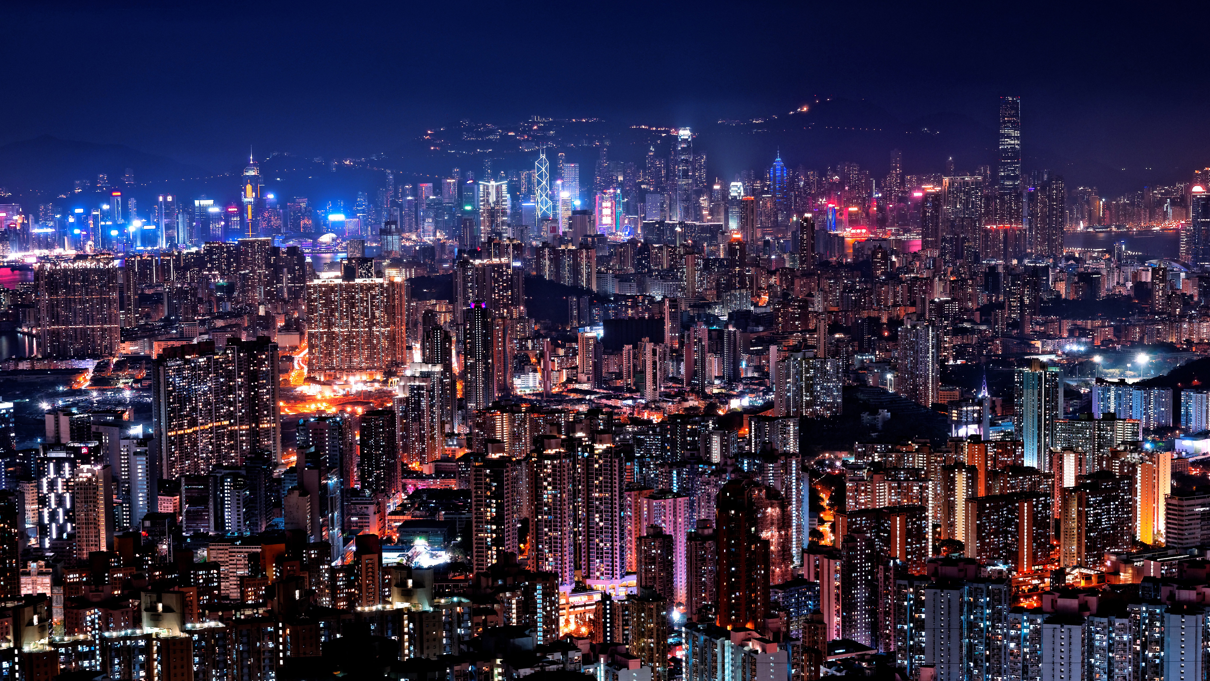 Cityscape Hong Kong Skyscraper 5120x2880