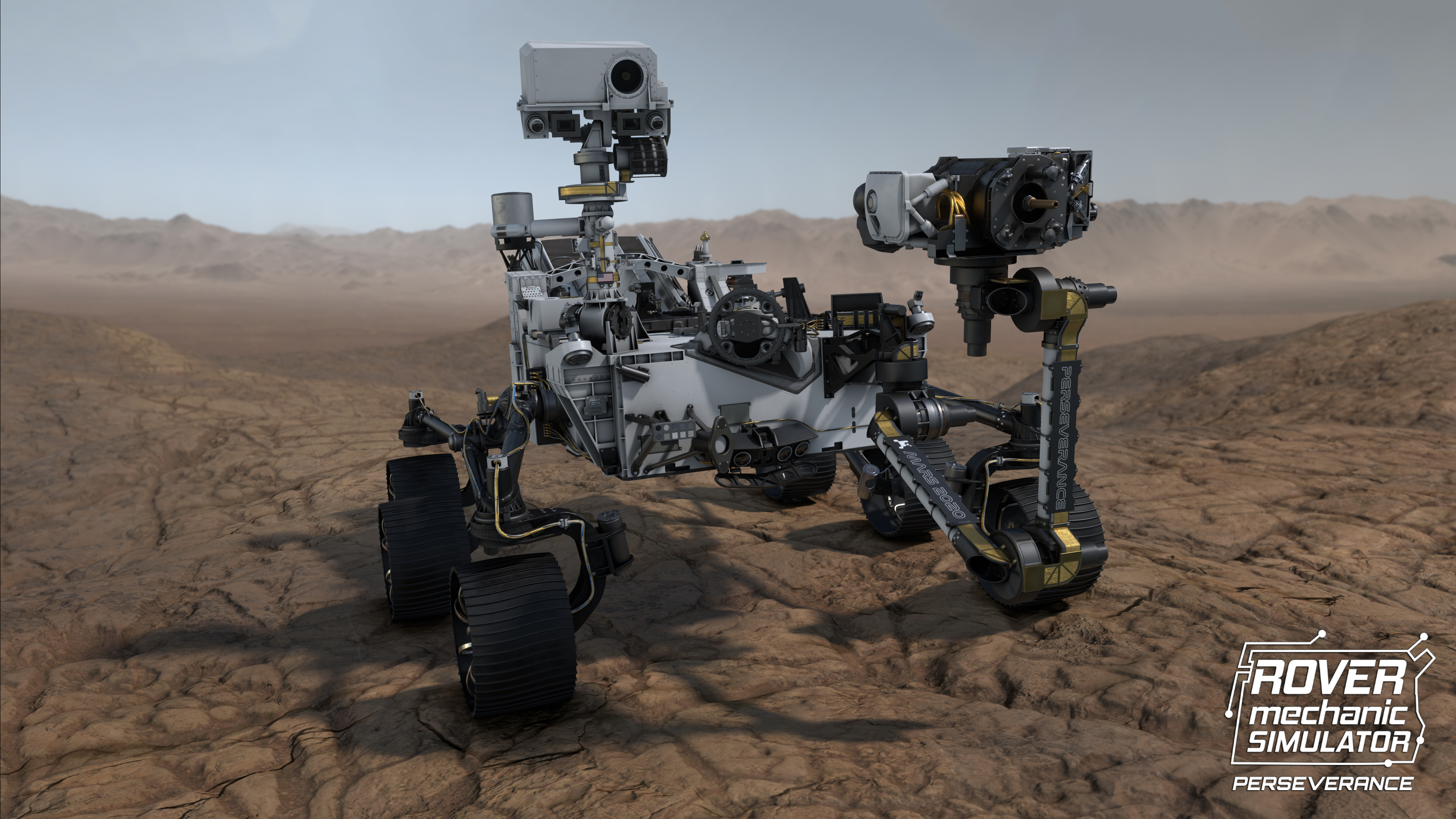 Perseverance Mars Robot Rover Mars Rover Computer Game NASA JPL Jet Propulsion Laboratory 3840x2160