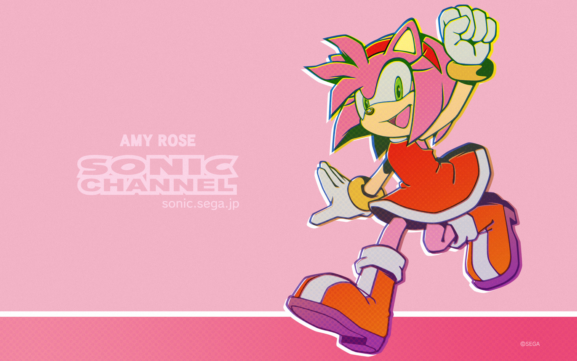 Amy Rose Sonic Channel 1920x1200